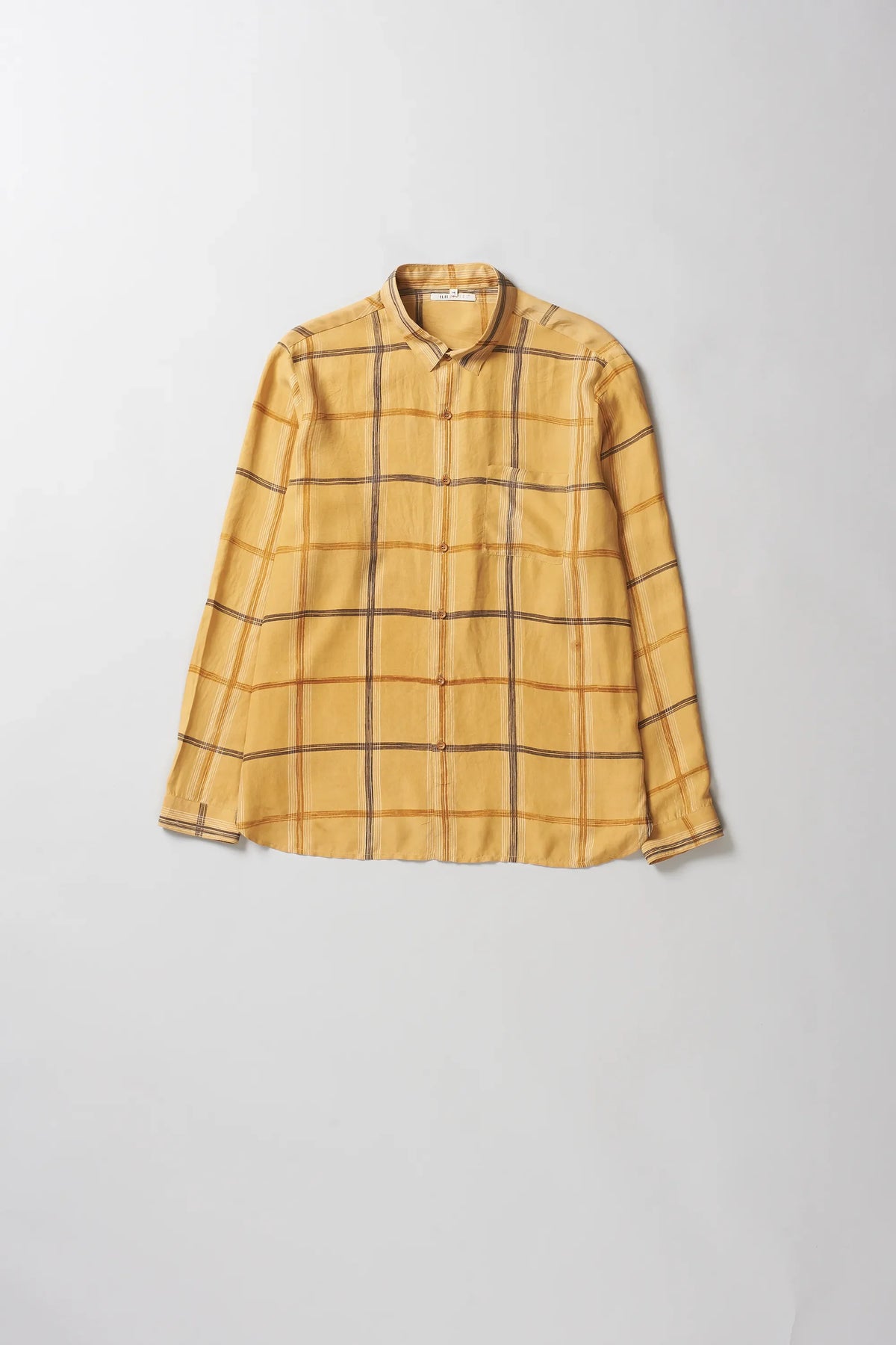 Checked Shirt in Mustard Yellow
