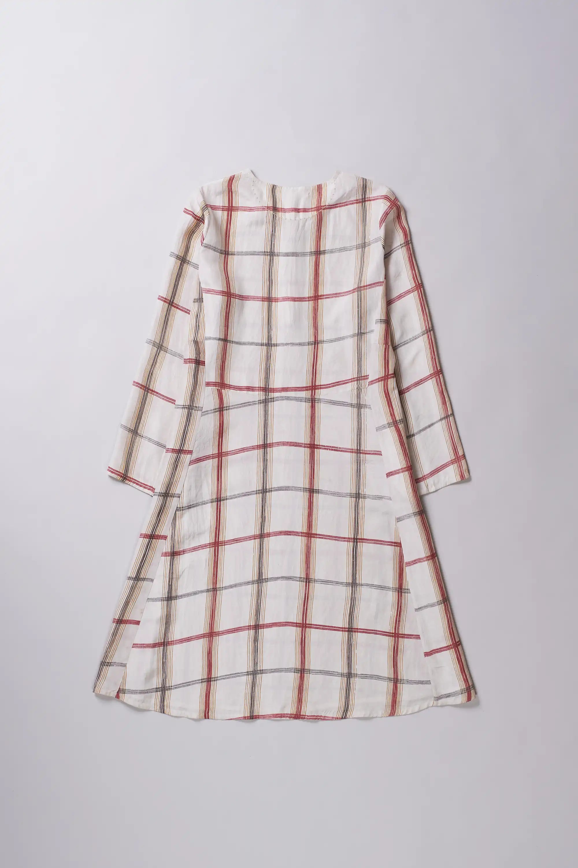 Ecru Screen Printed Women Dress