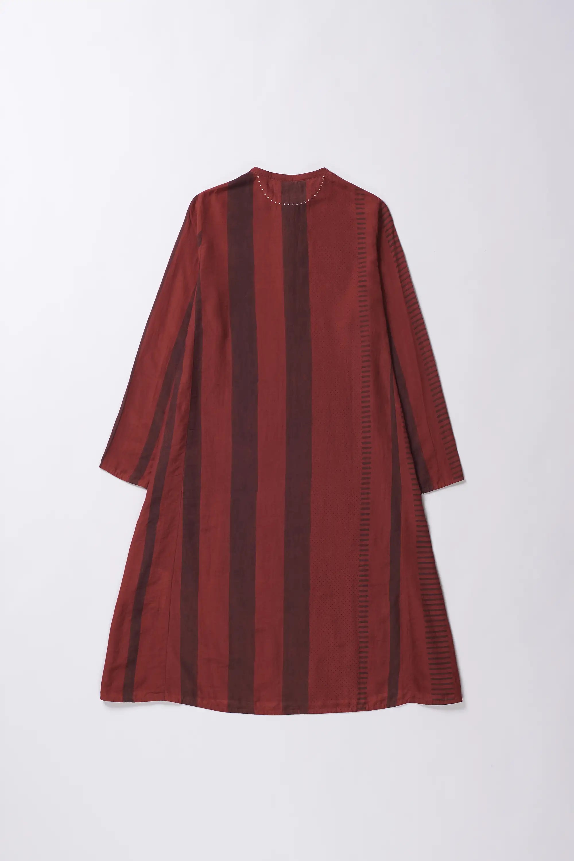 Crimson pink Cotton Silk Blend Women Dress