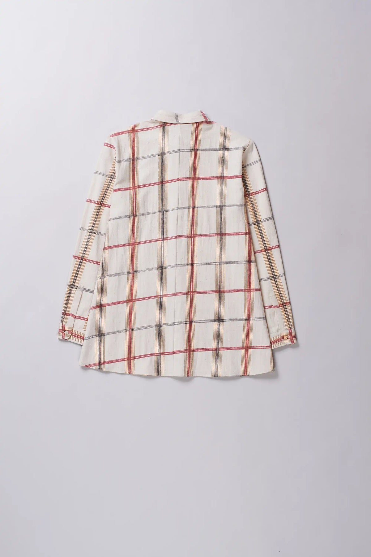 Concealed Placket Shirt in Ecru