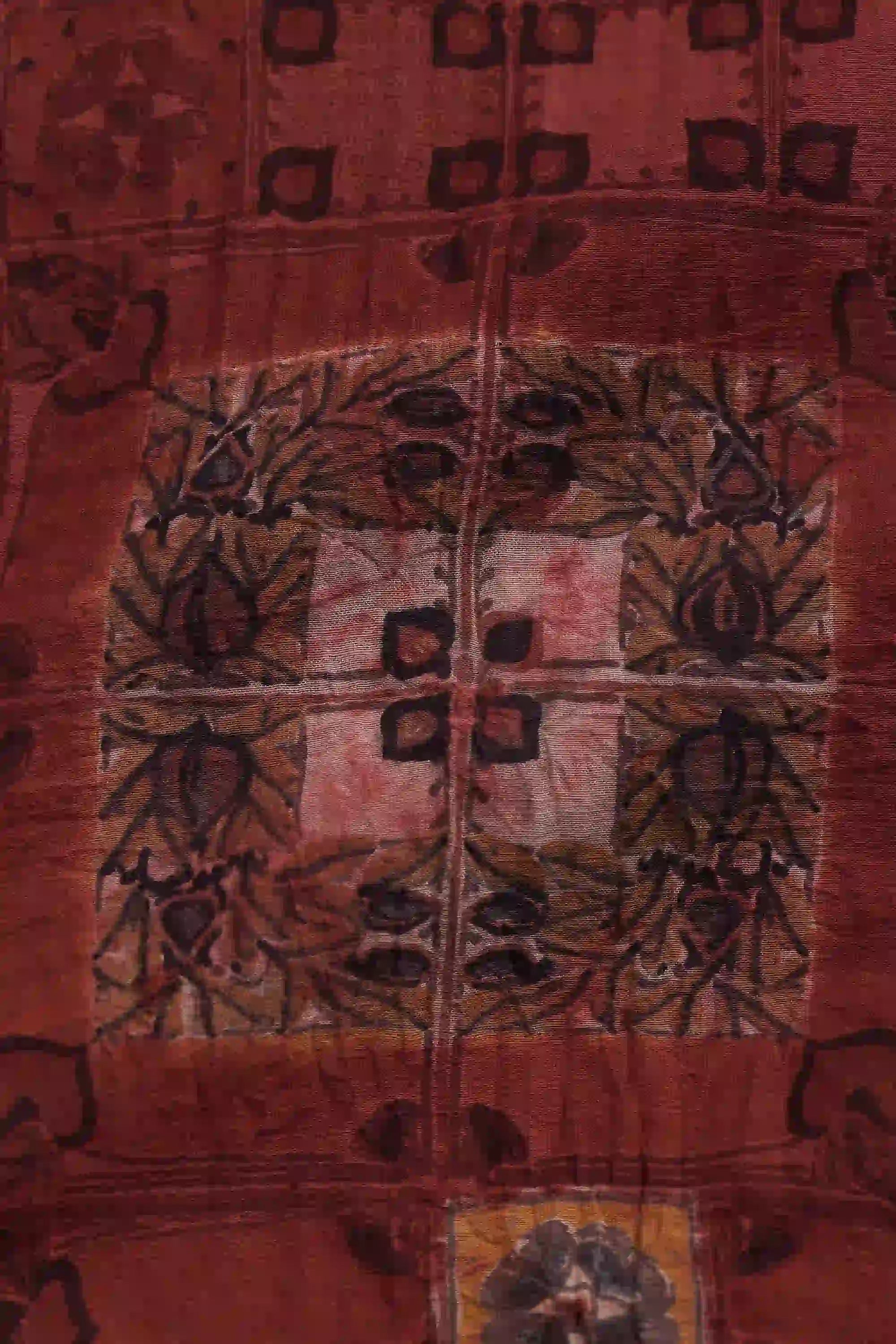 Chettinad Inspired Shirt in Red Colour