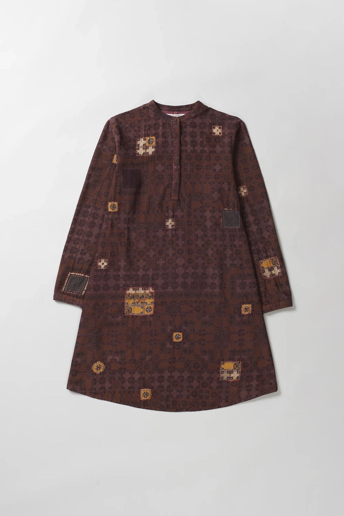 Chettinad Inspired Flared Shibori Dress