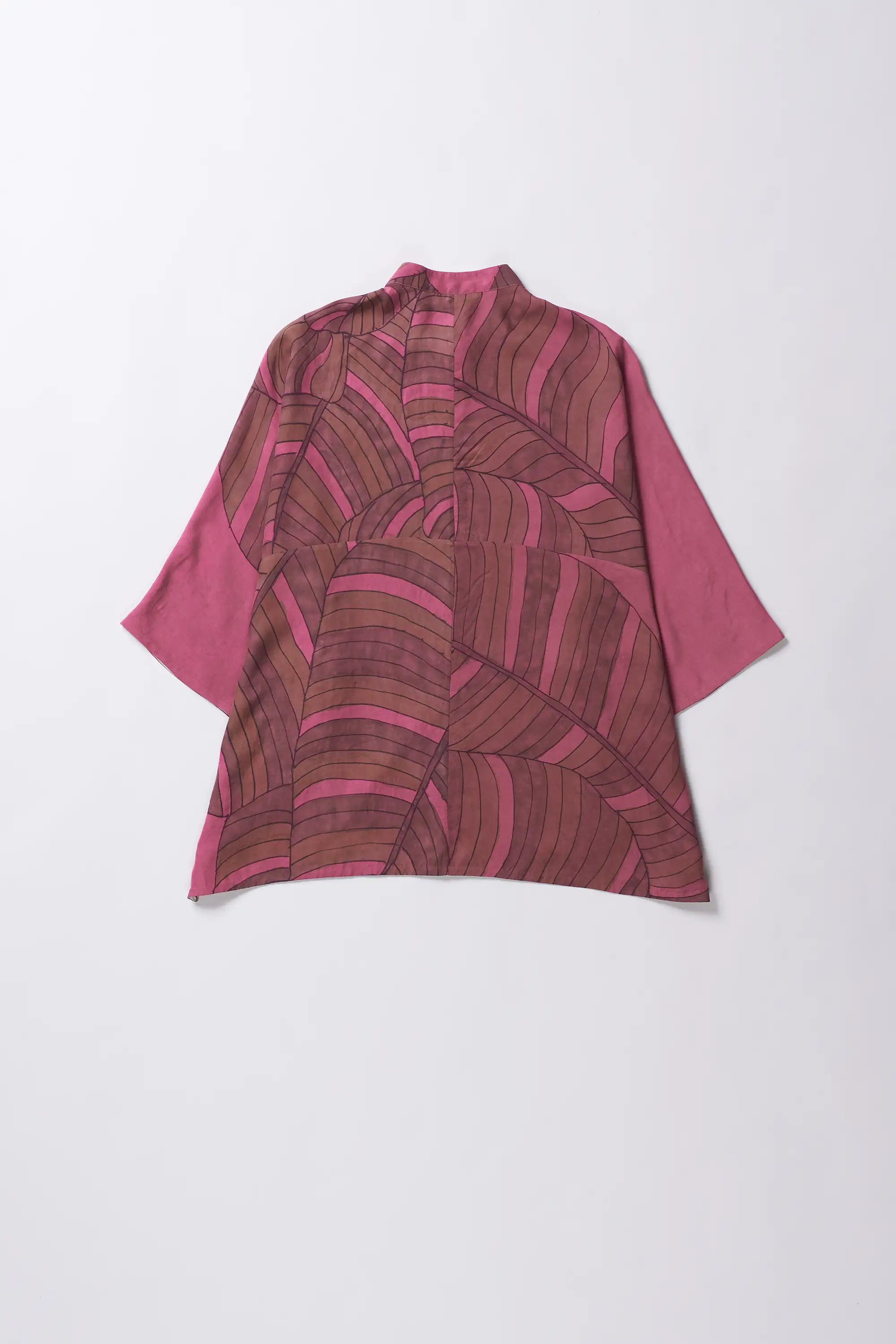 Fuschia Pink Hand Painted Shirt