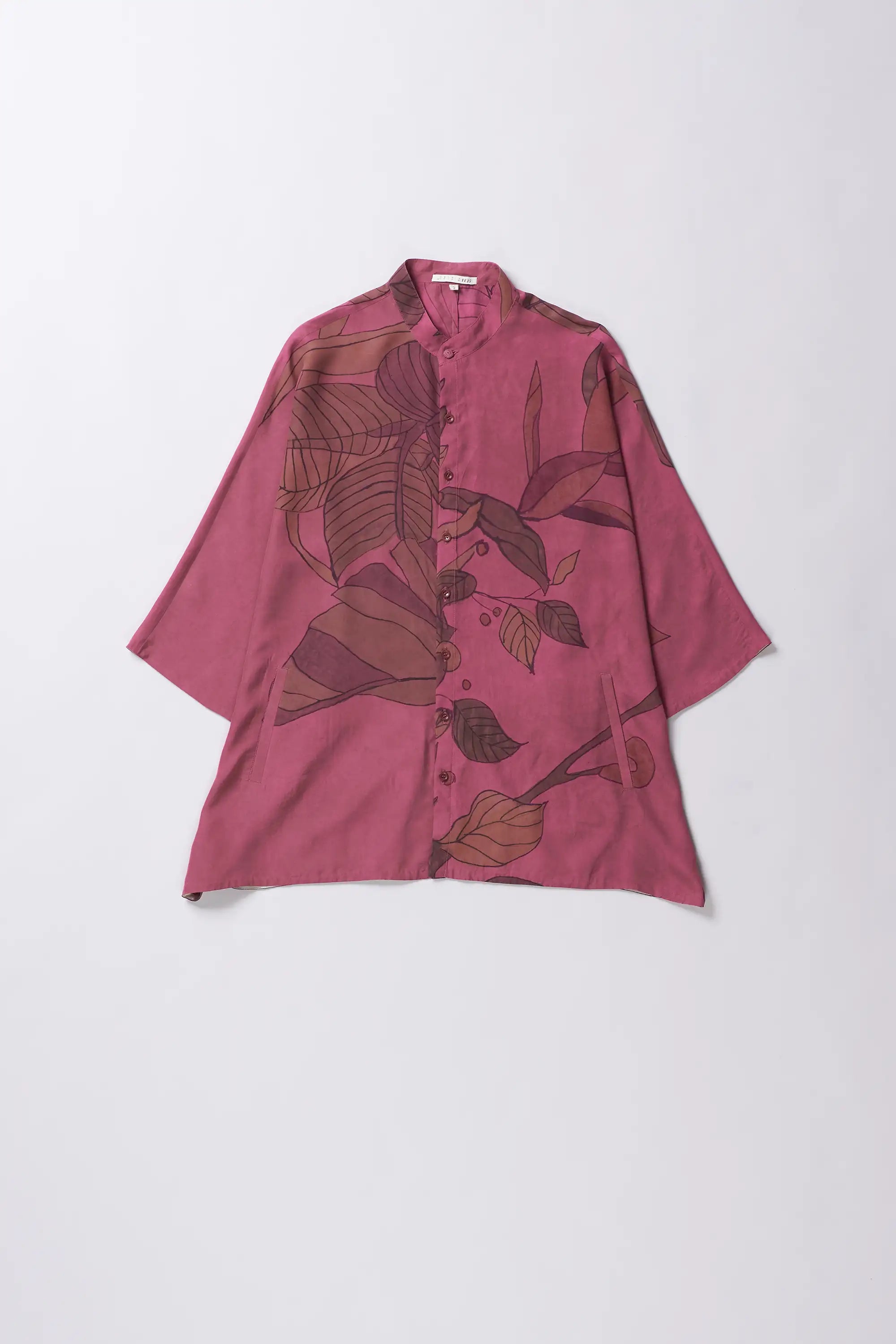 Fuschia Pink Hand Painted Shirt