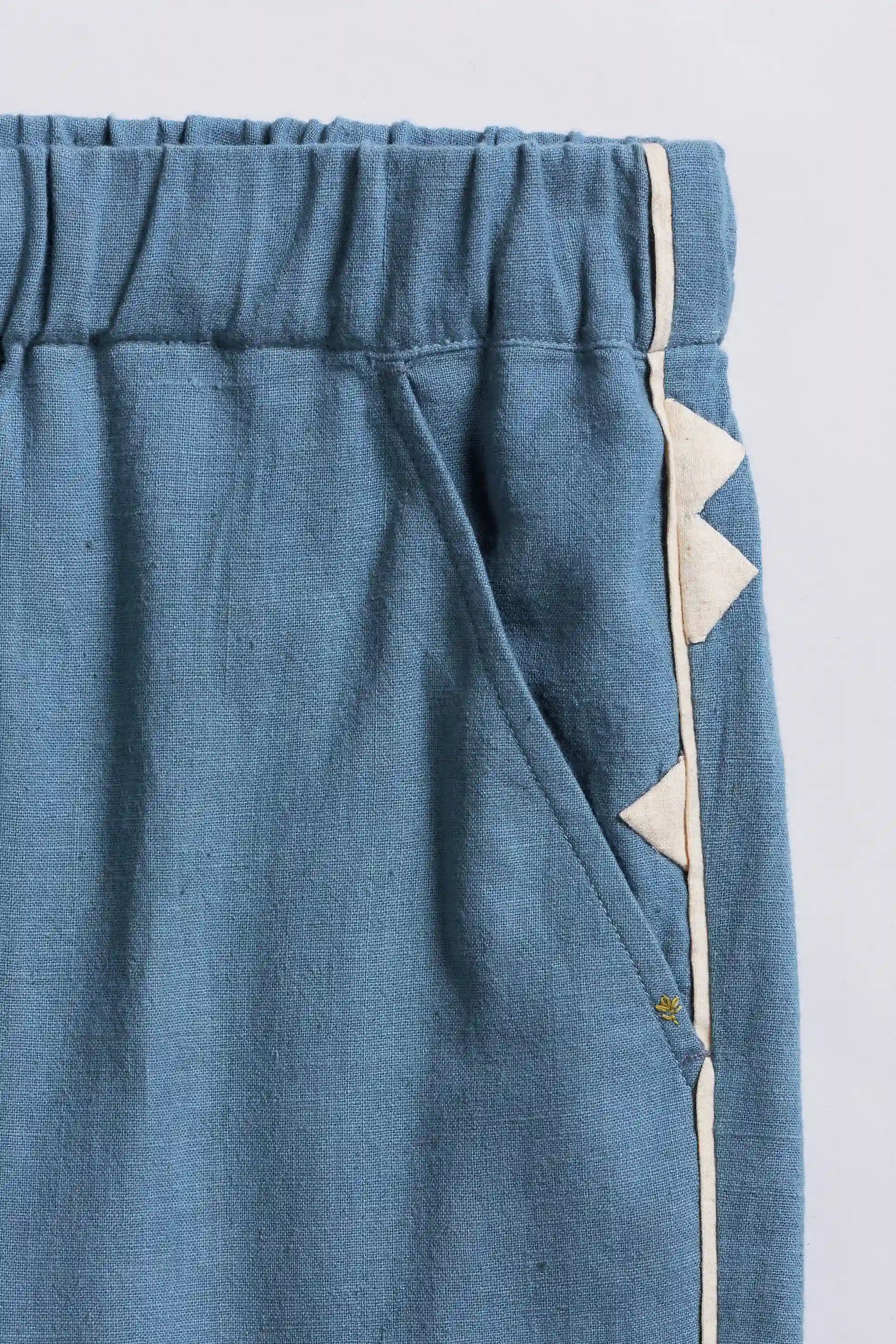Ash Indigo Shorts with Drawstring