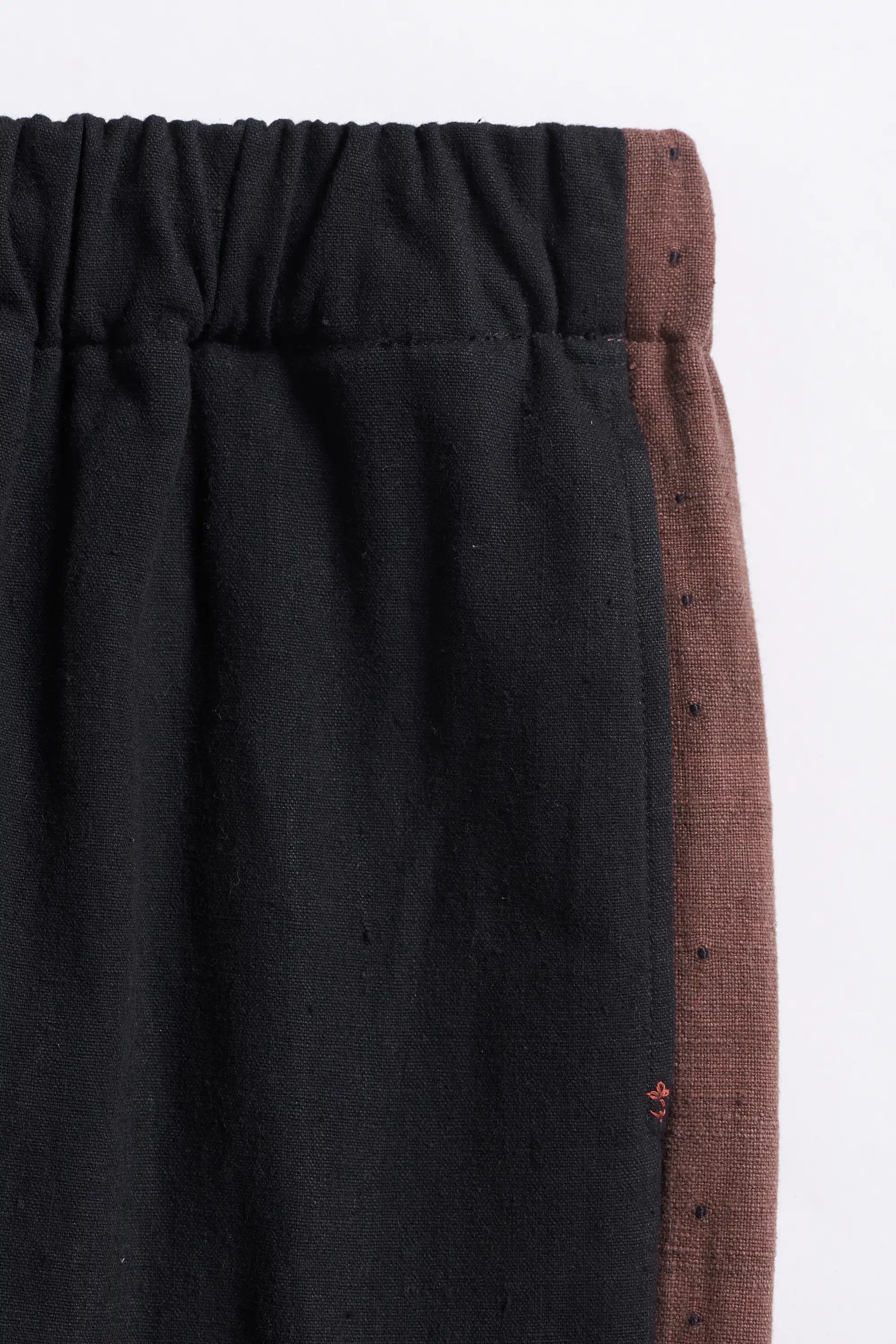 Fabric close-up with pocket and pehchan