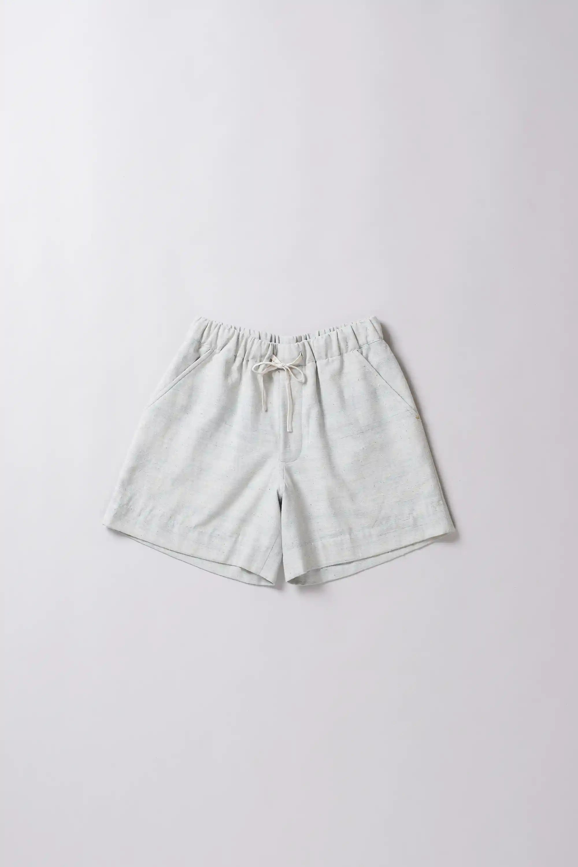 Cotton shorts in sky indigo