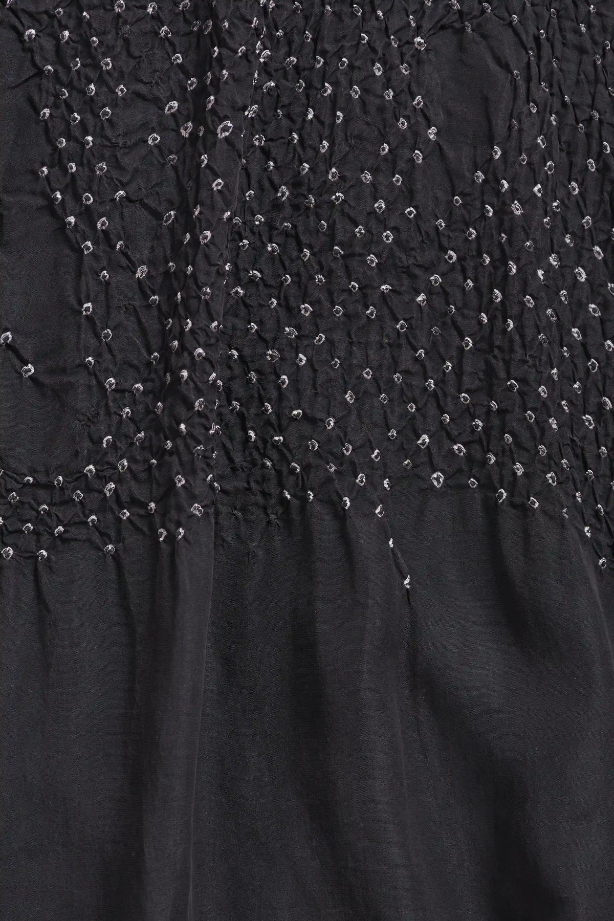 Black Flared Bandhani Dress