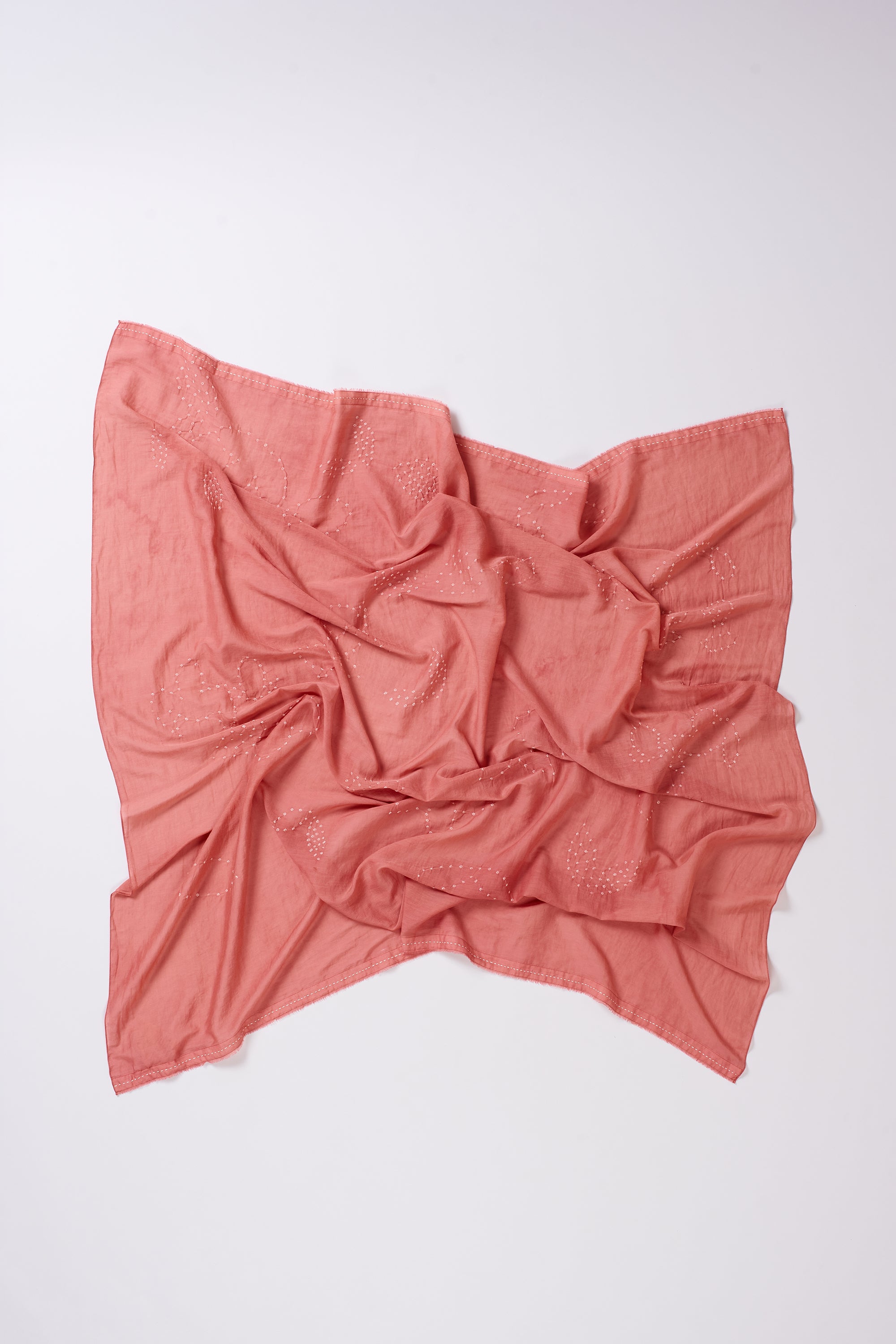 CHALK PINK SILK SQUARE LARGE