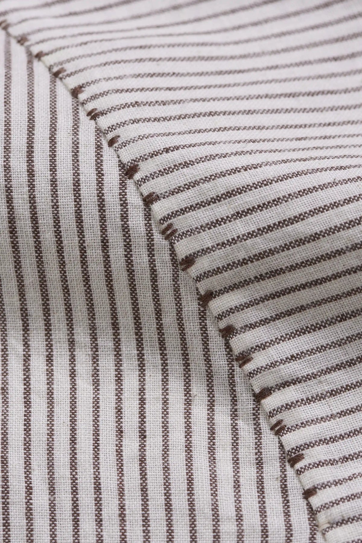 Close-up of a striped fabric.