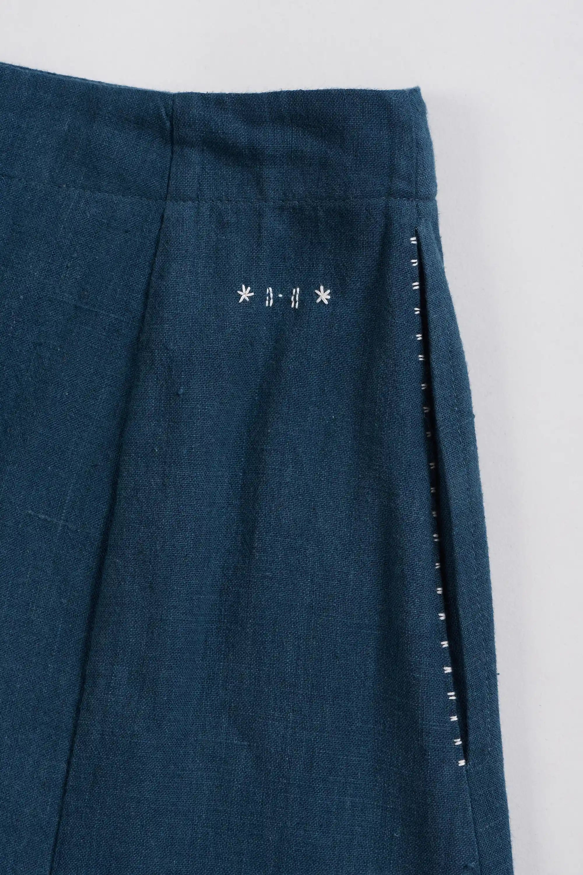 Space Blue Flared Skirt