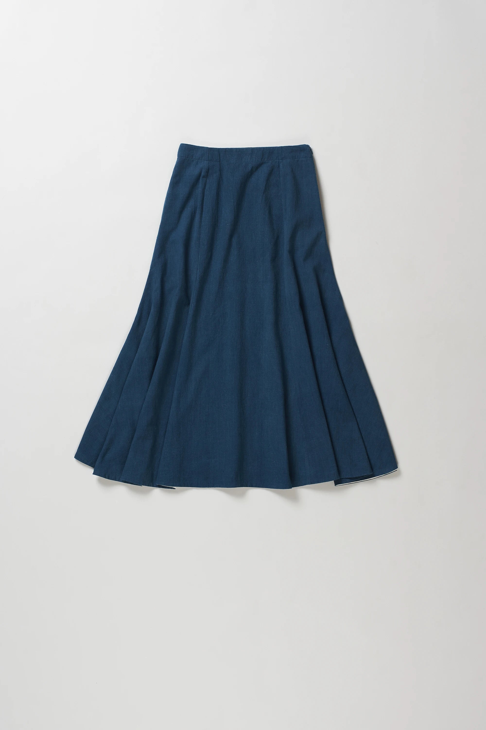 Space Blue Flared Skirt