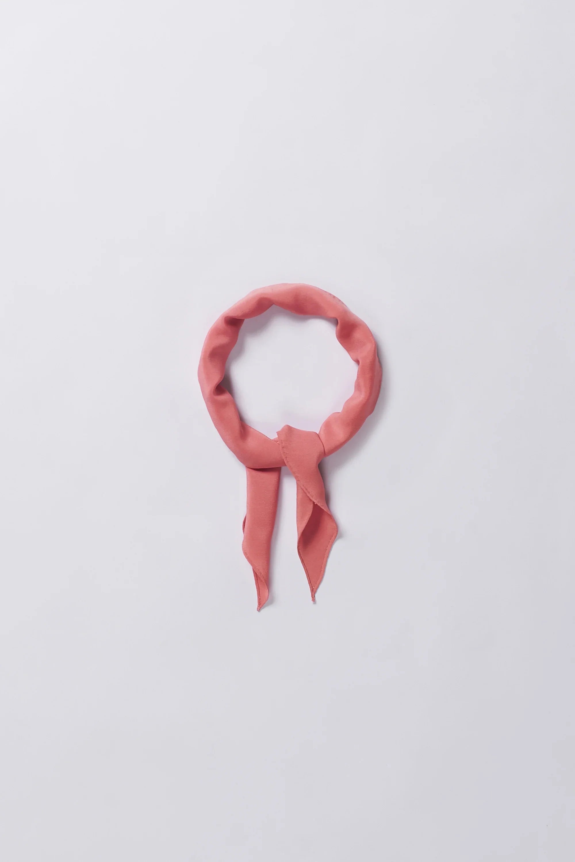 Chalk Pink Crepe Silk Bandana