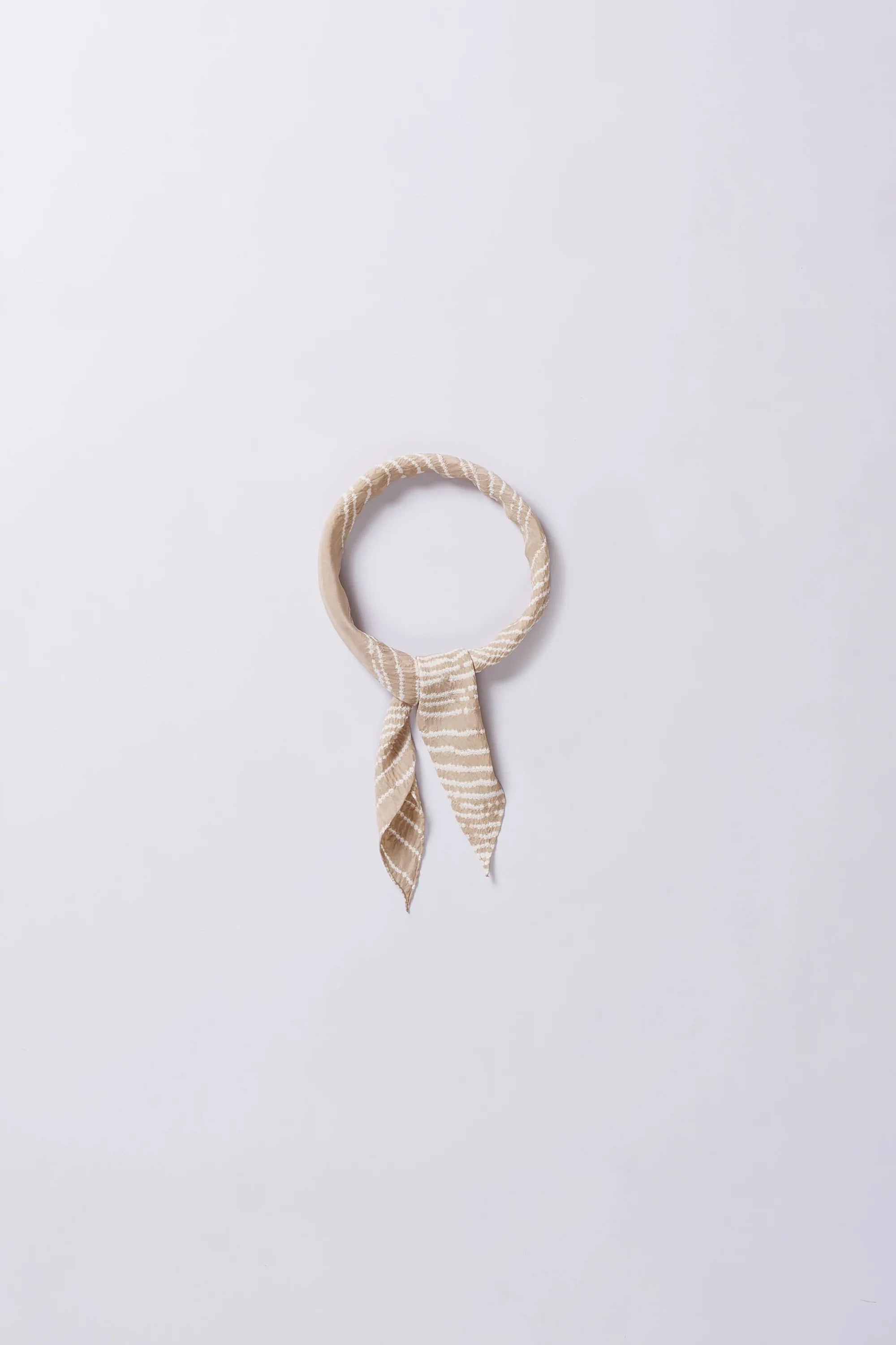 Silk Bandhani Bandana in Vintage Pink