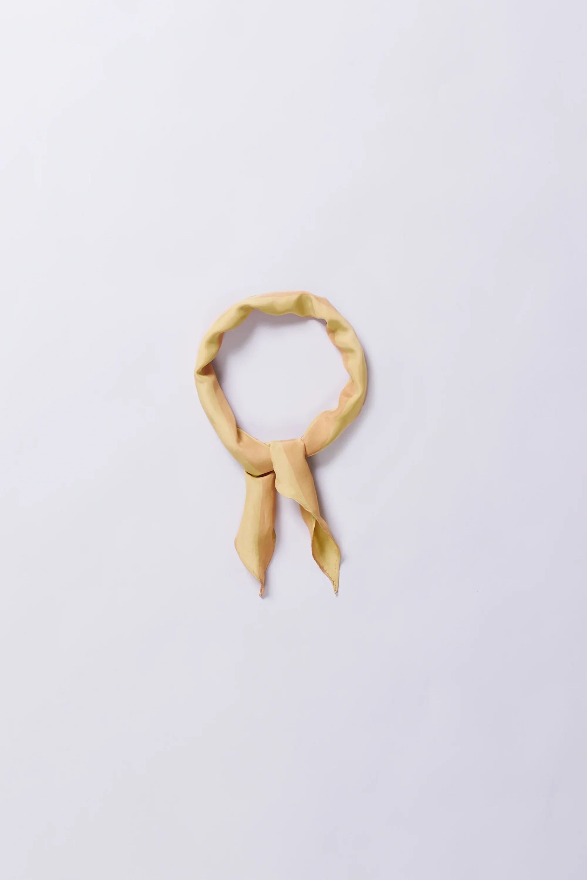 Tea Rose Screen Printed Silk Bandana