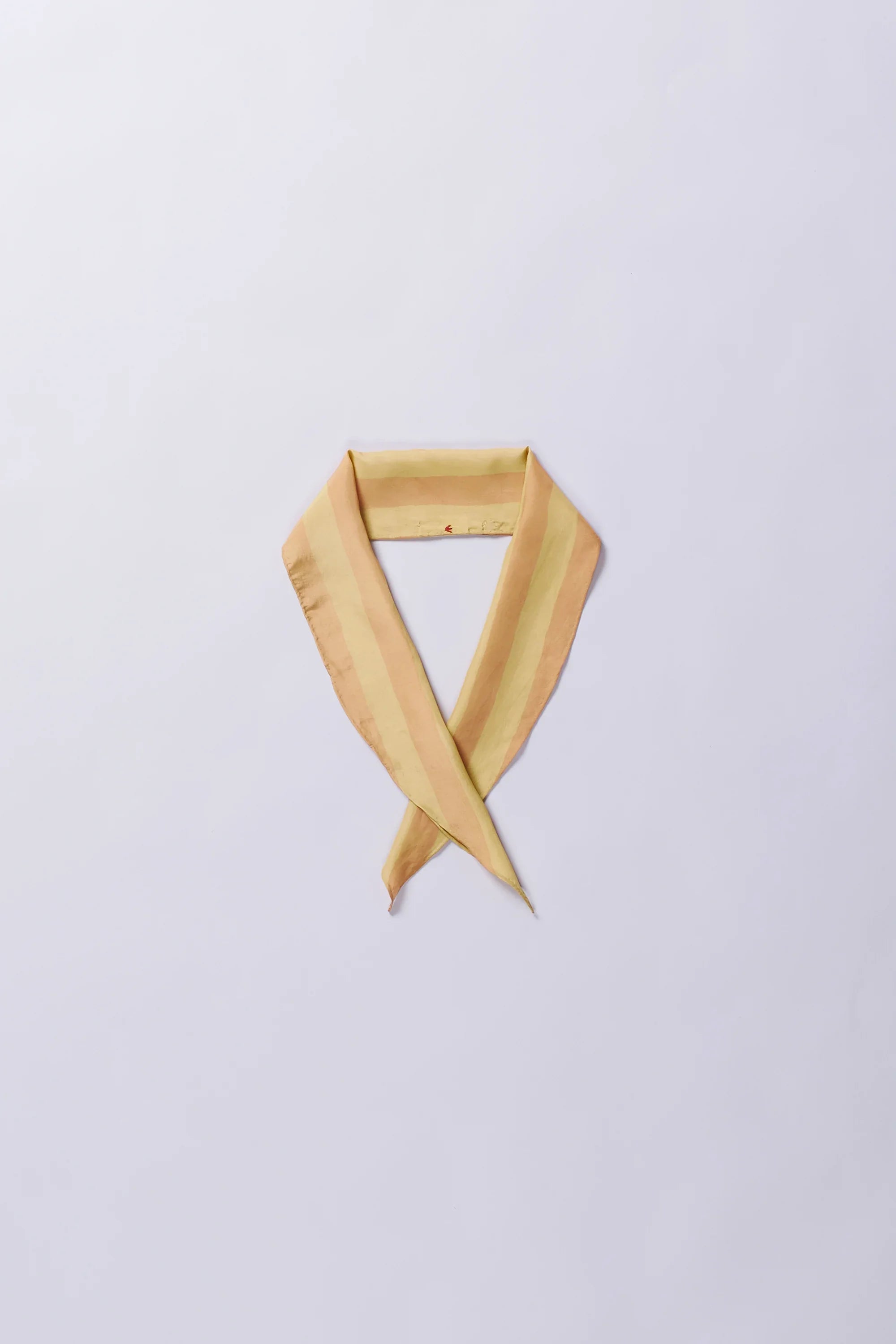 Tea Rose Screen Printed Silk Bandana