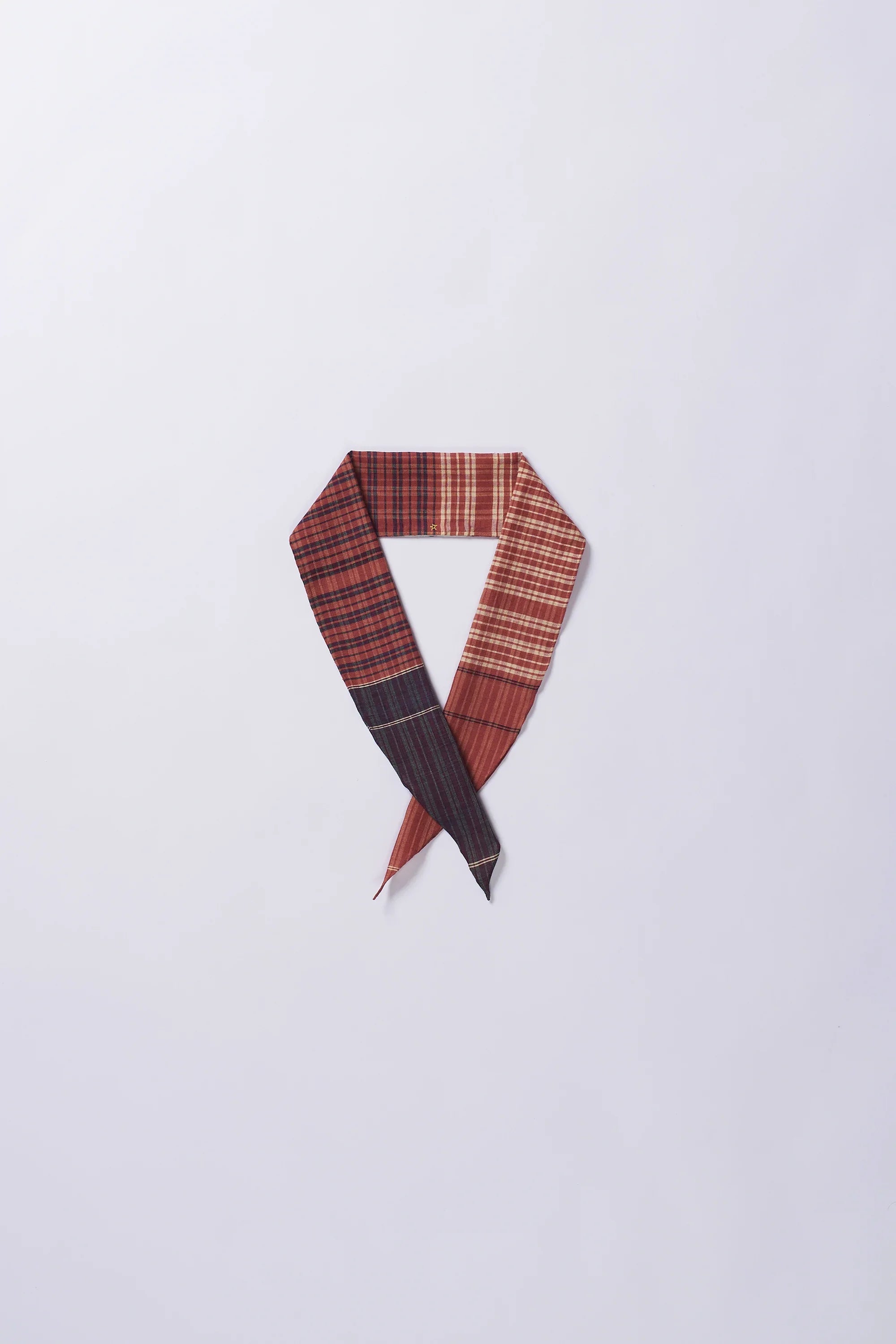 Red Jamdani Patchwork Bandana