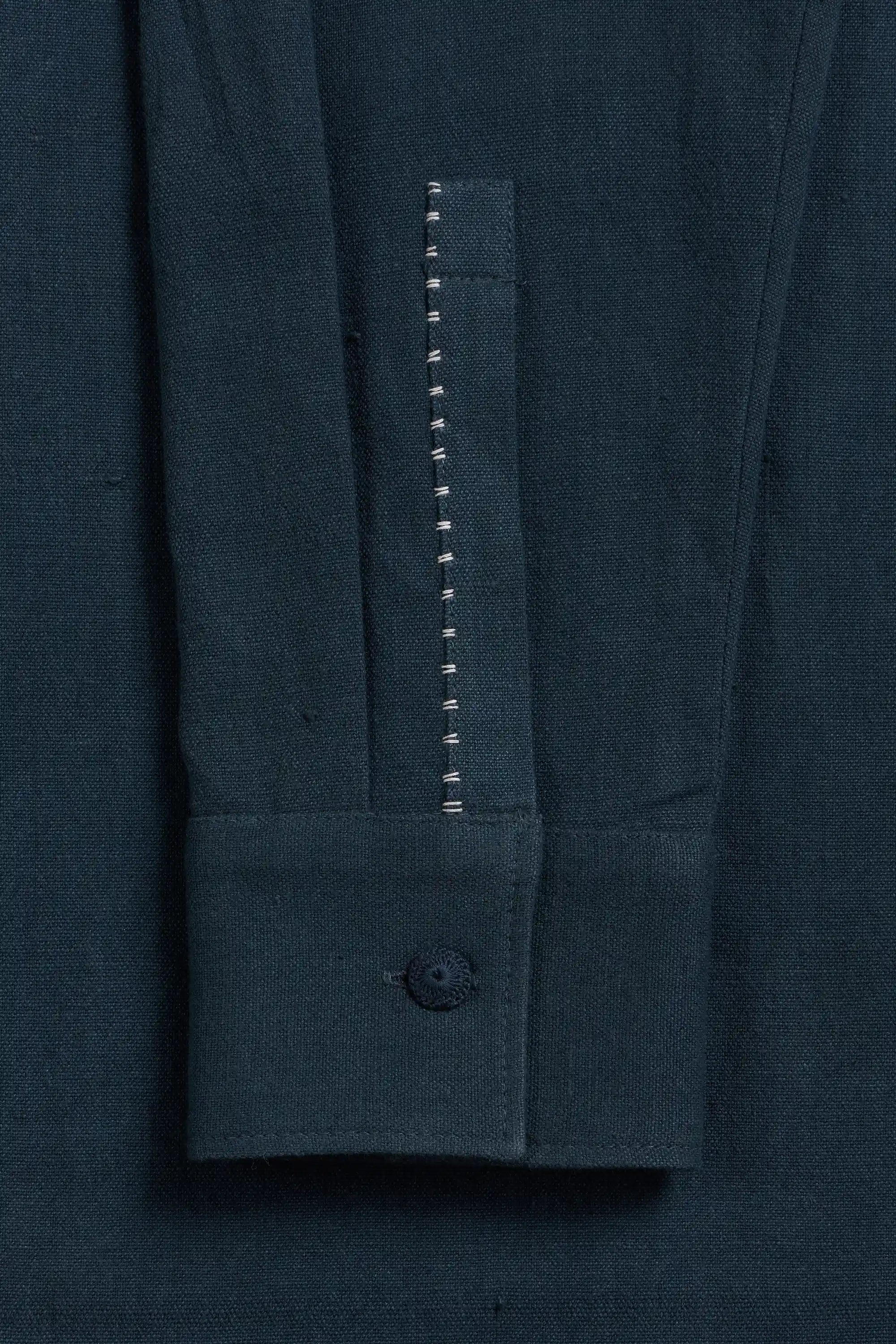 Fabric close up with hand details
