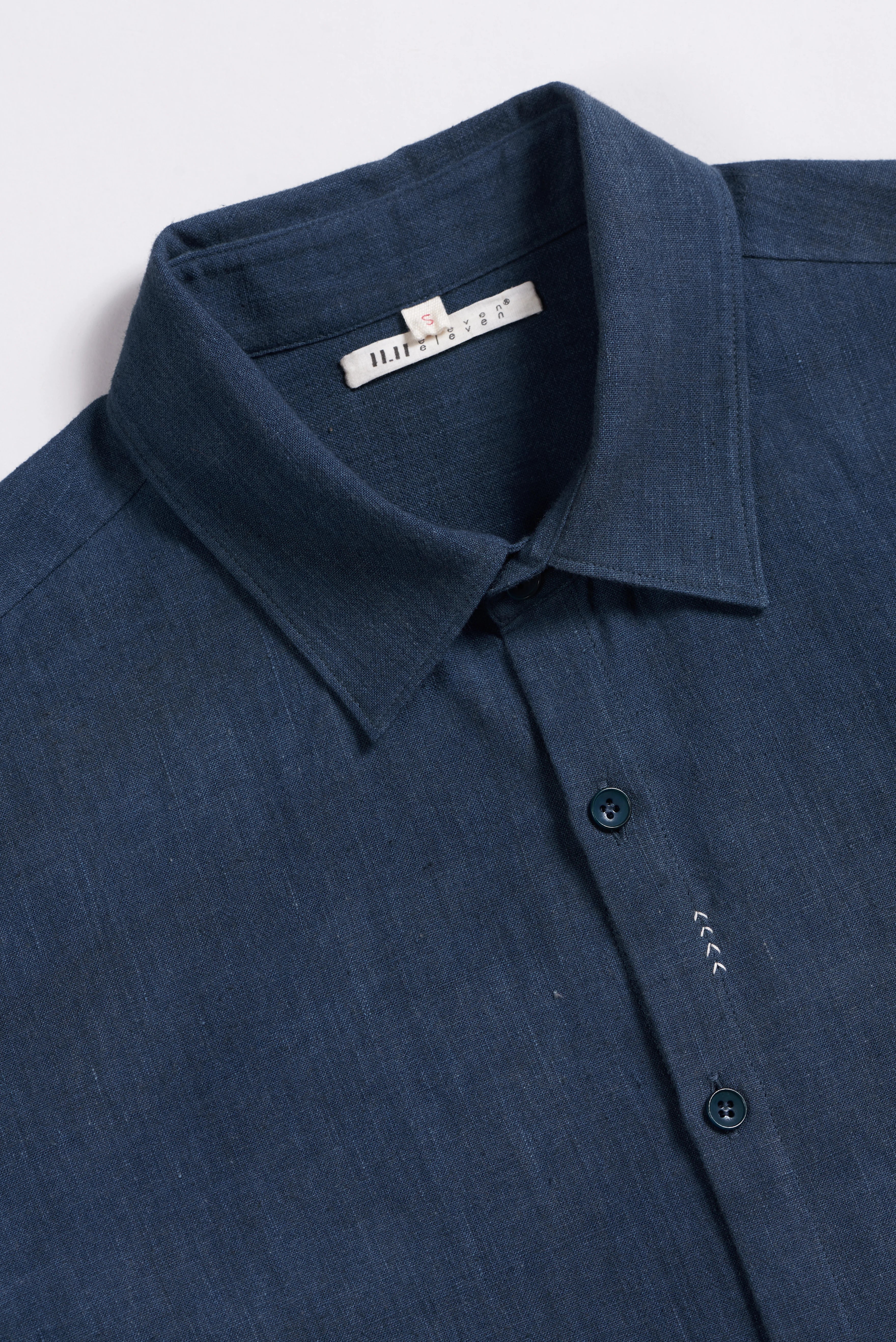 Fabric close-up with collar and buttons