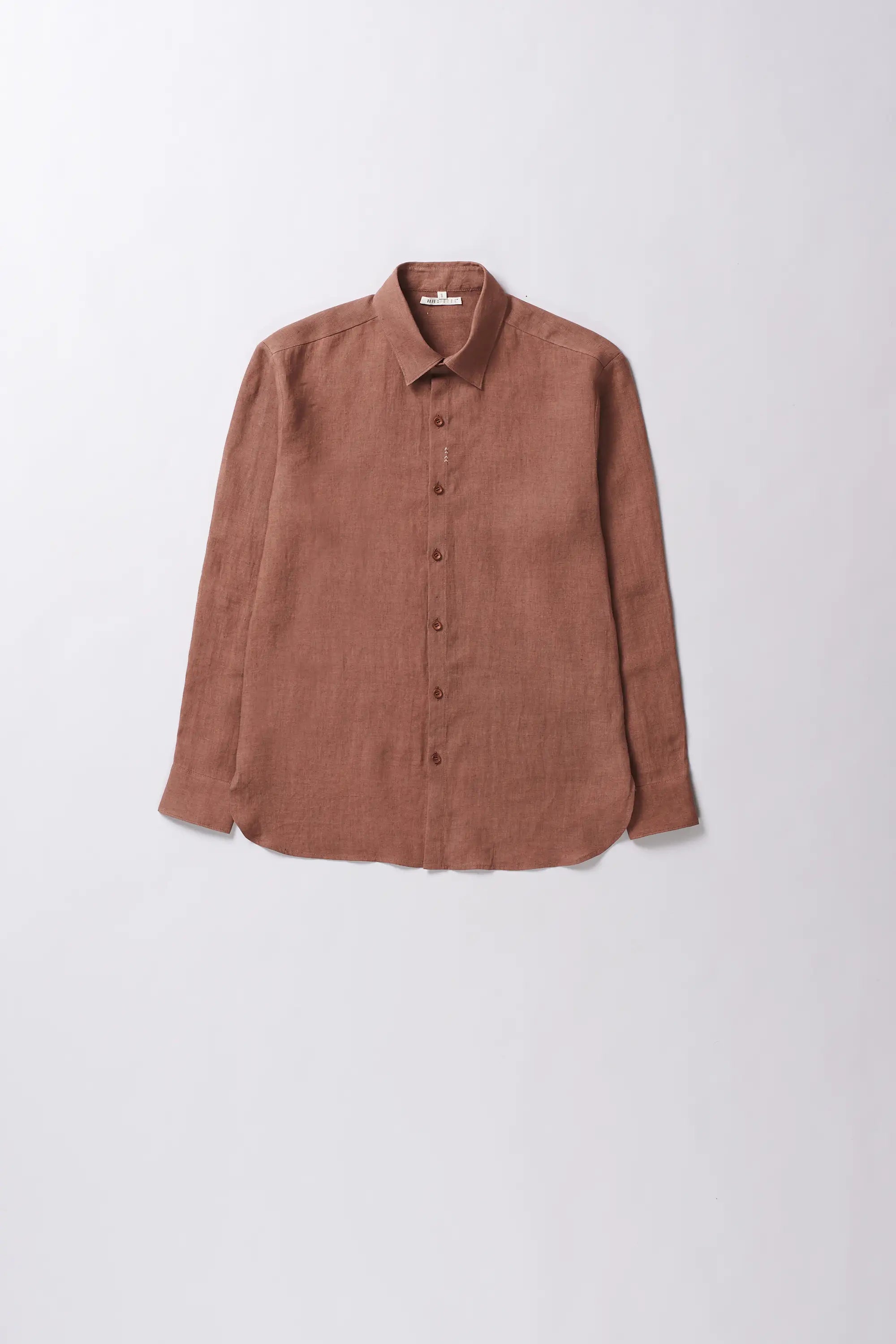 Orange rust relaxed shirt