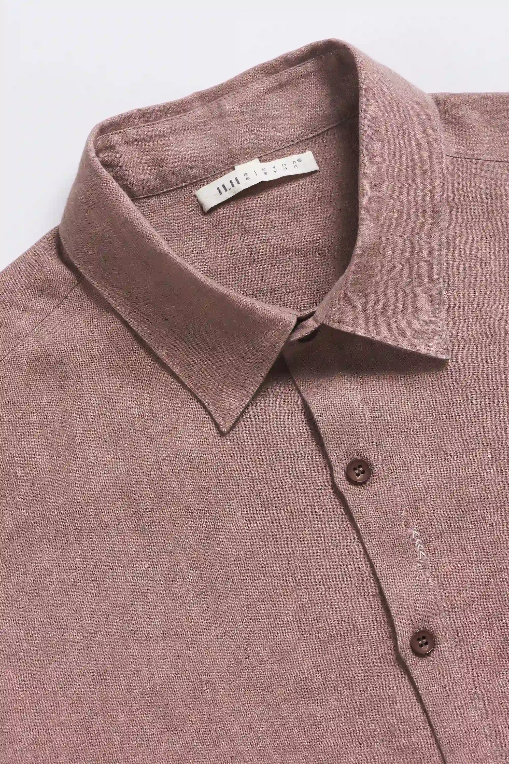 Linen Shirt in Old Rose