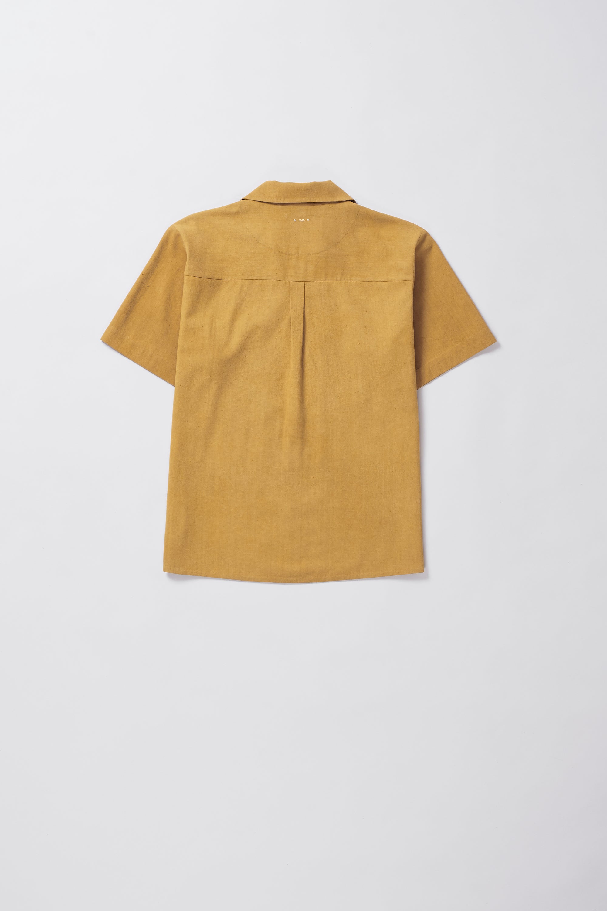 MUSTARD YELLOW CAMP COLLAR SHIRT