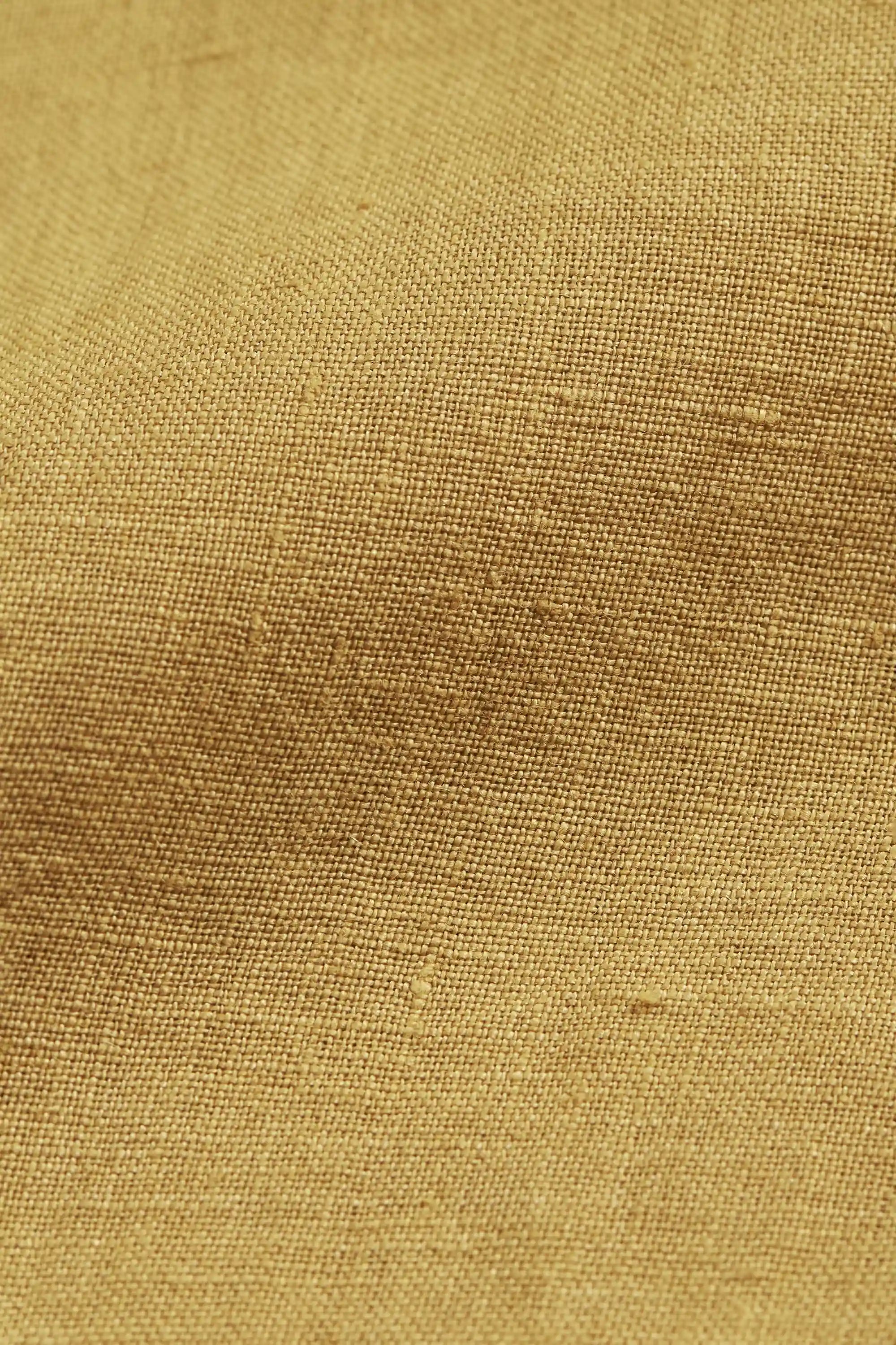 Ochre Yellow Camp Shirt