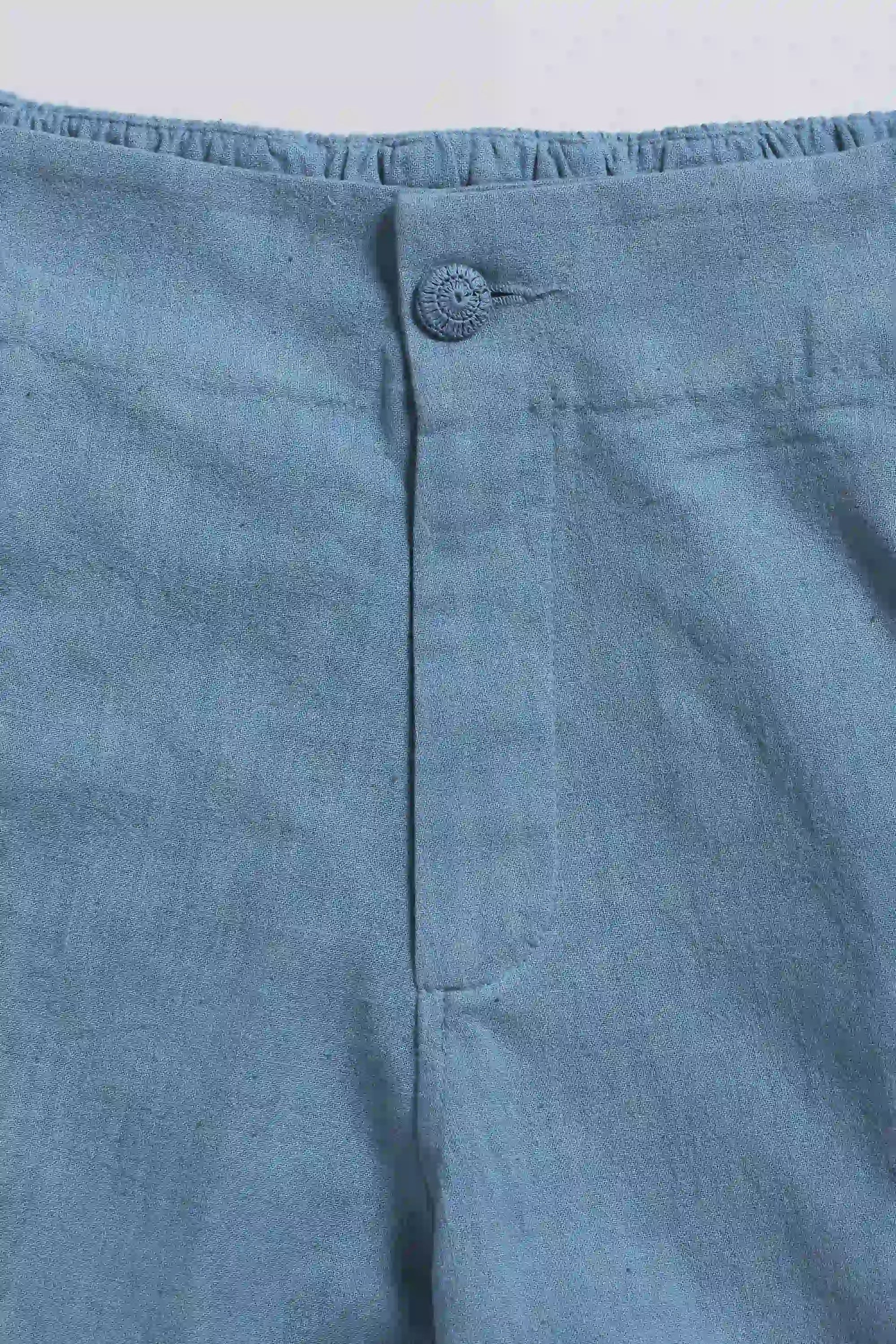 Fabric close-up with button