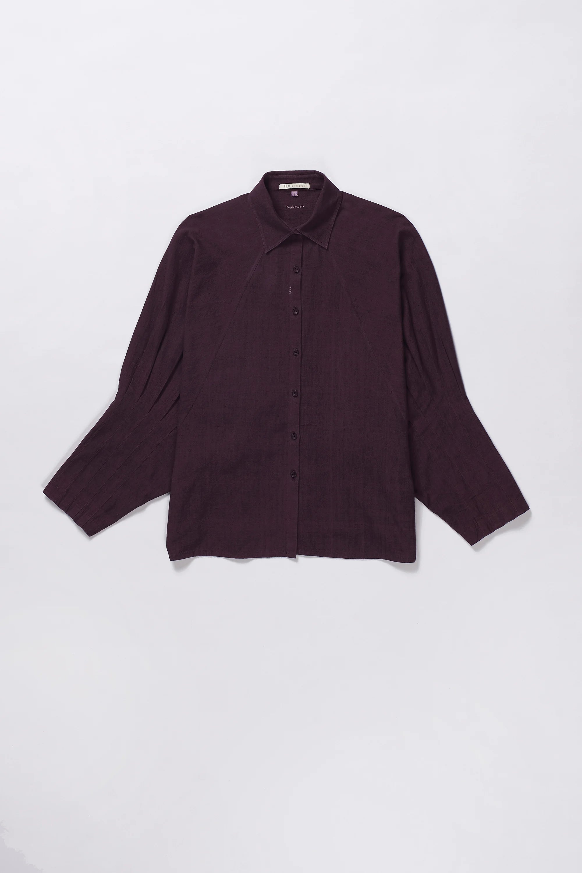 Purple Red Raglan Sleeve Shirt