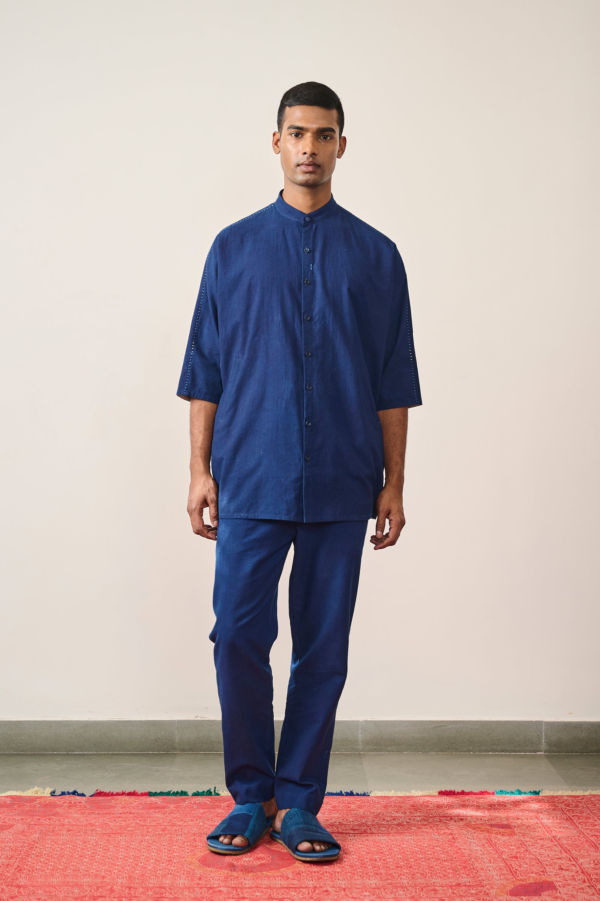 MEDIUM INDIGO STRING PANTS