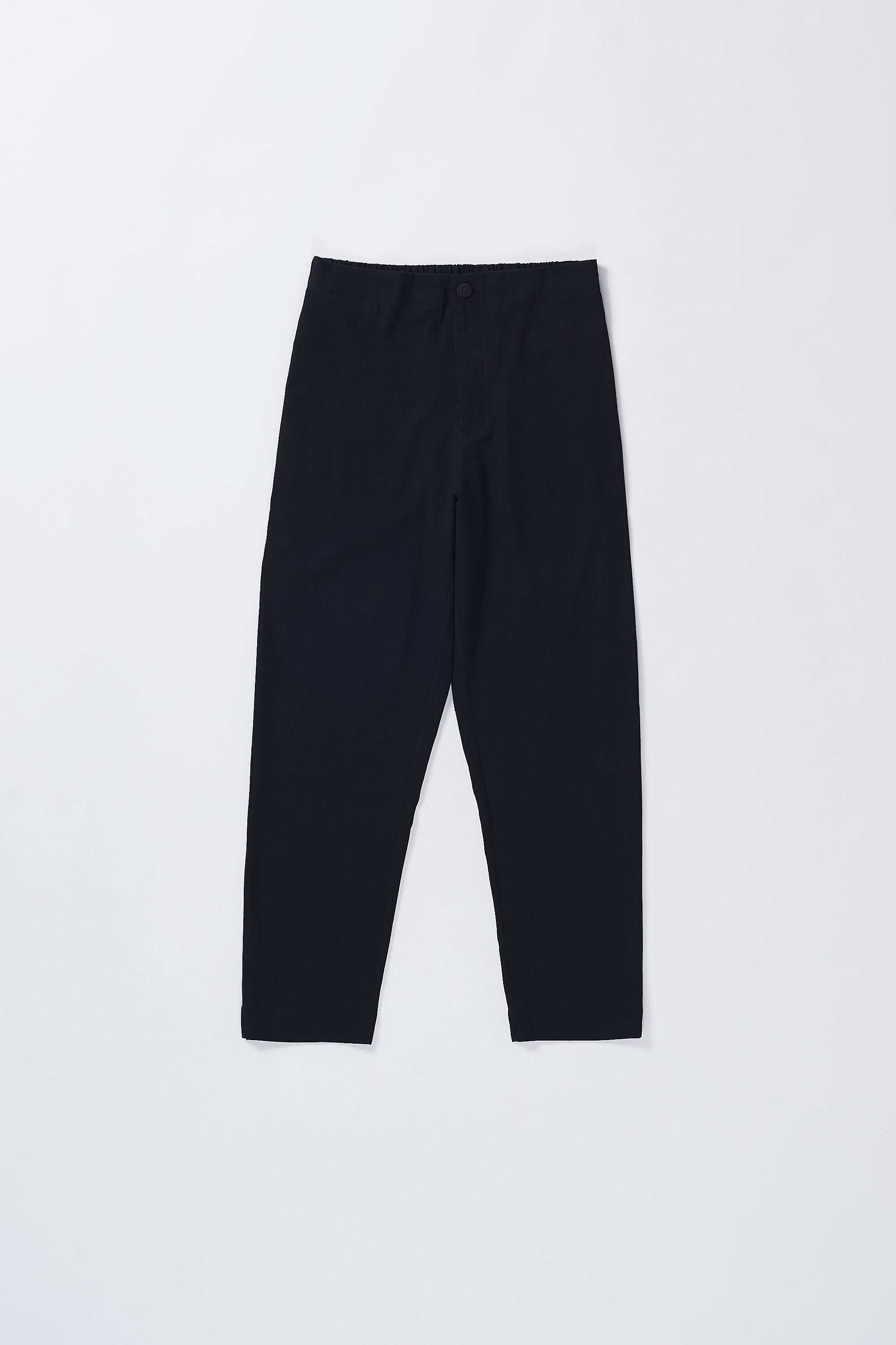 TAPERED FIT TROUSERS IN BLACK