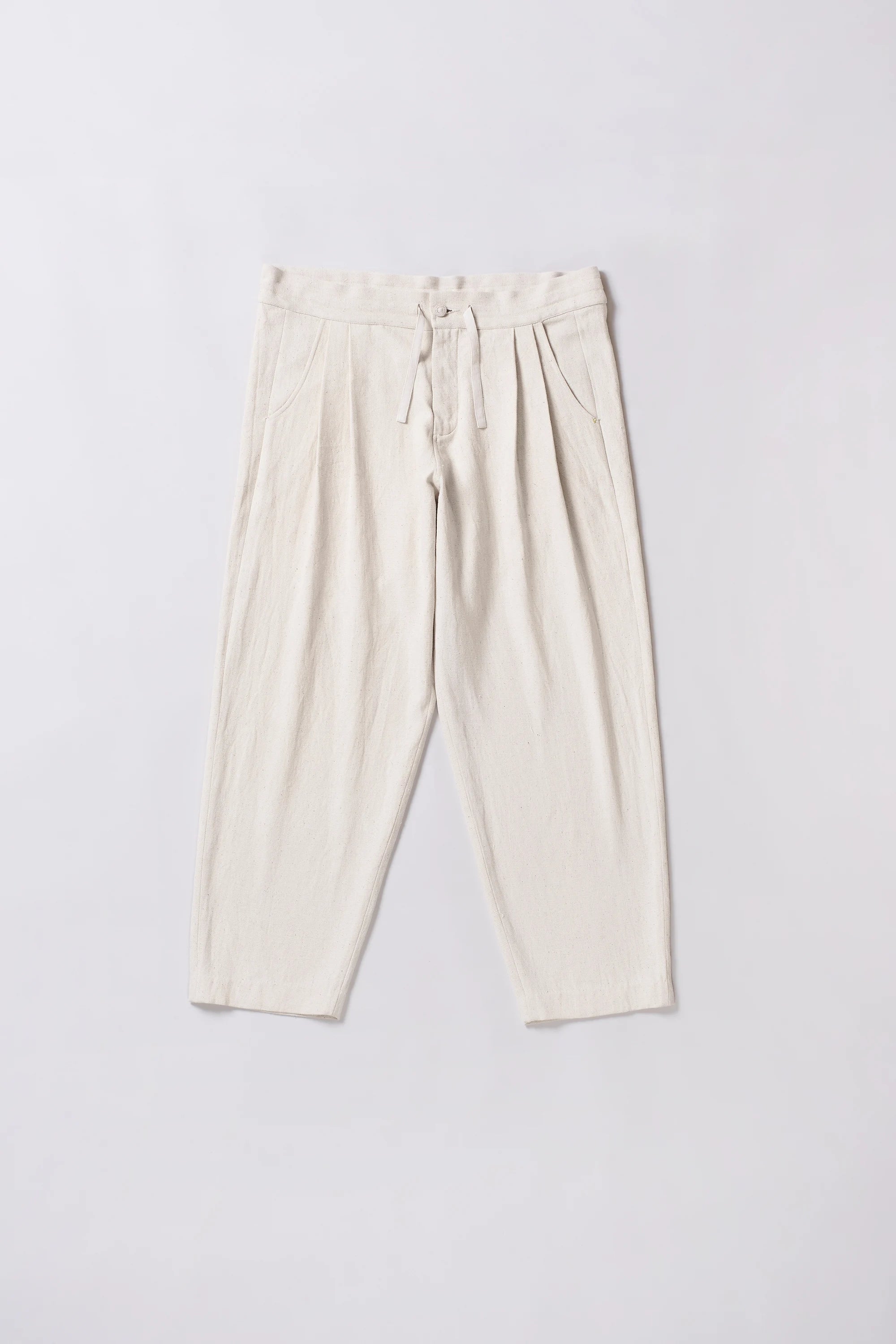 Handspun Organic Cotton Ecru Pant