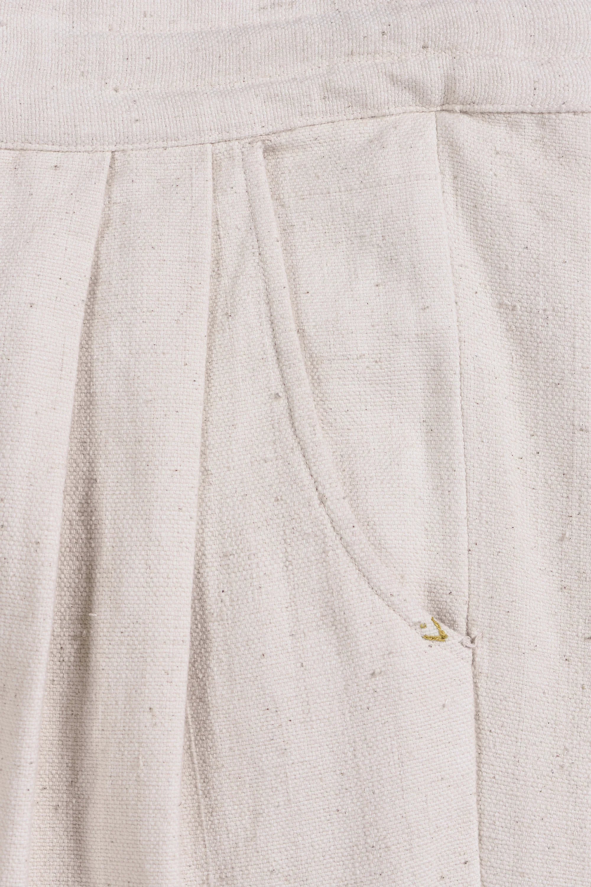 Handspun Organic Cotton Ecru Pant