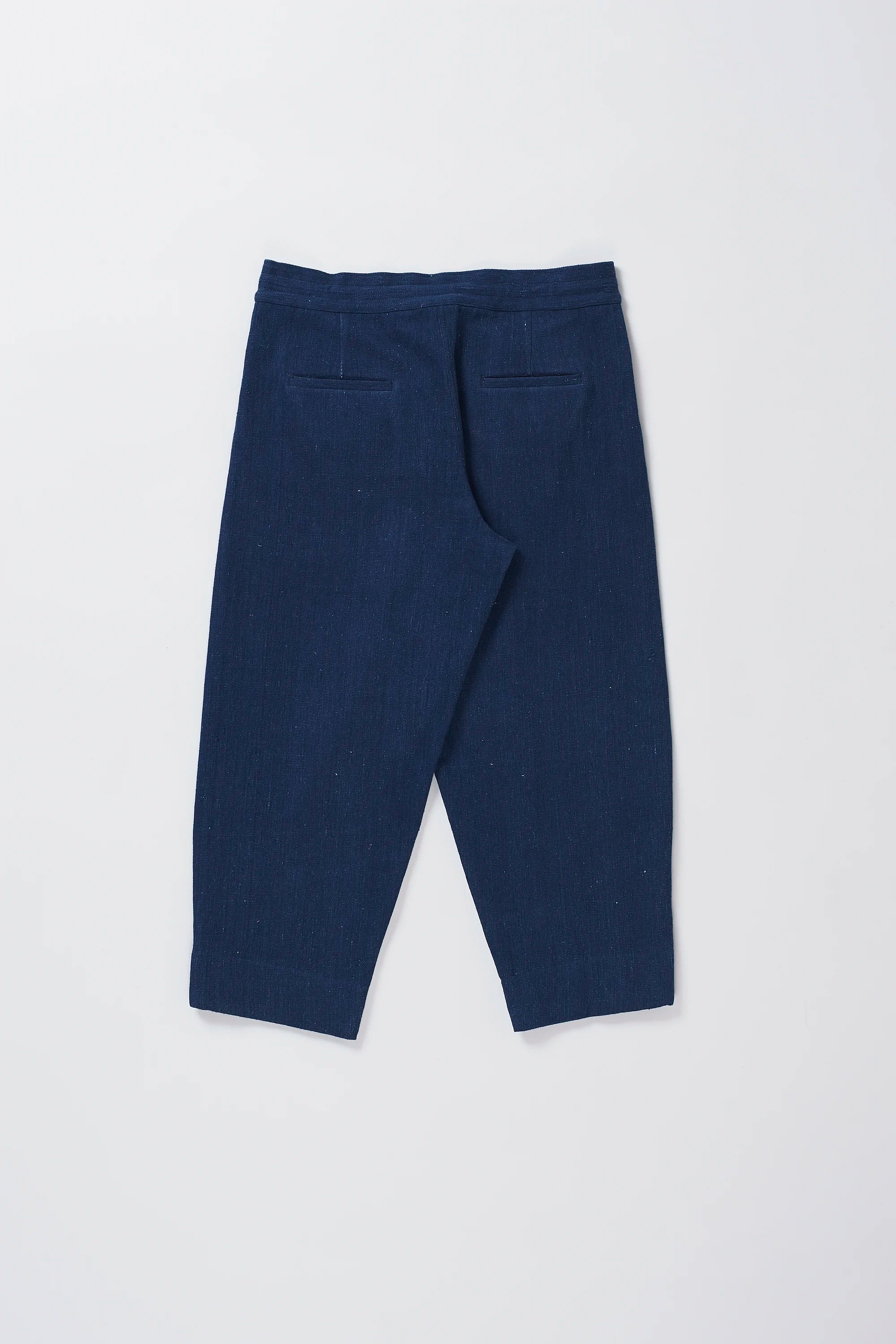 Handspun Cotton Denim Pant in Indigo