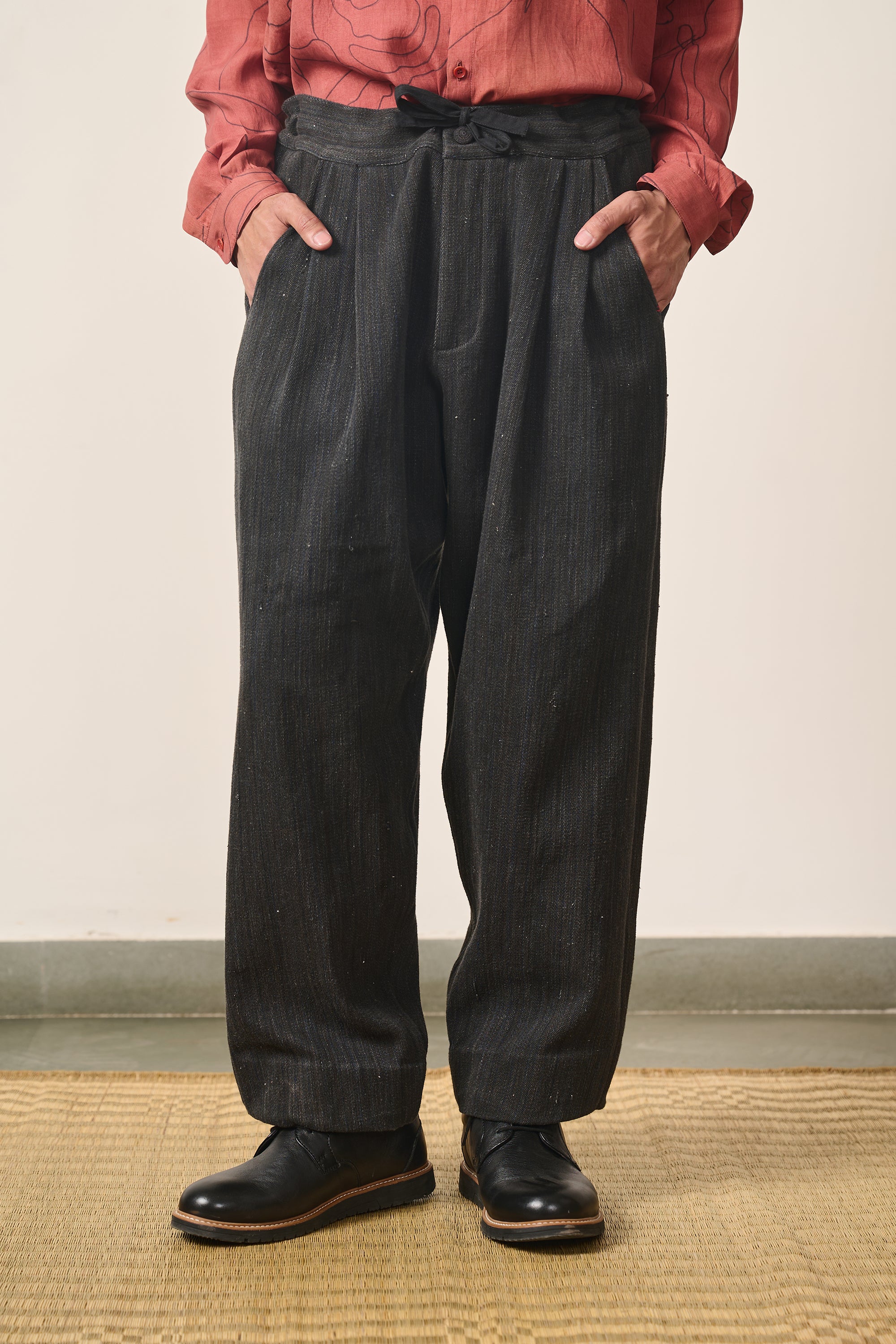 MIDNIGHT INDIGO HANDSPUN COTTON DENIM PANT