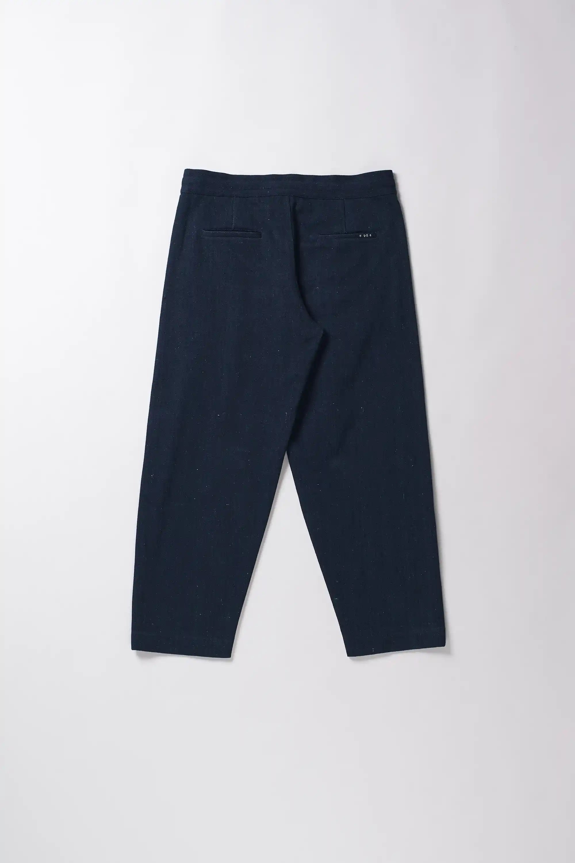 Denim Wide Leg Trousers in Indigo