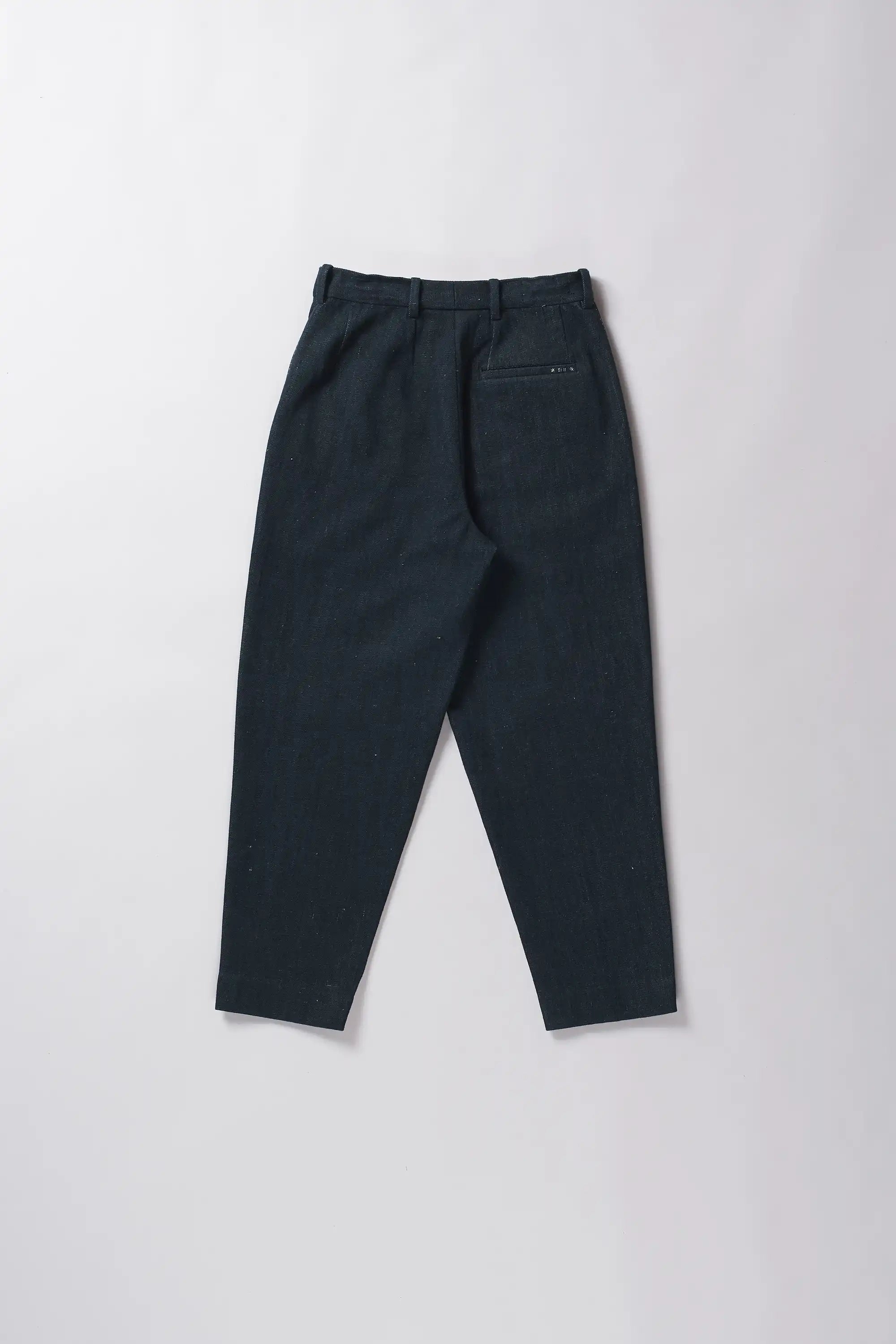 Mid-Rise Denim Trousers in Midnight Indigo