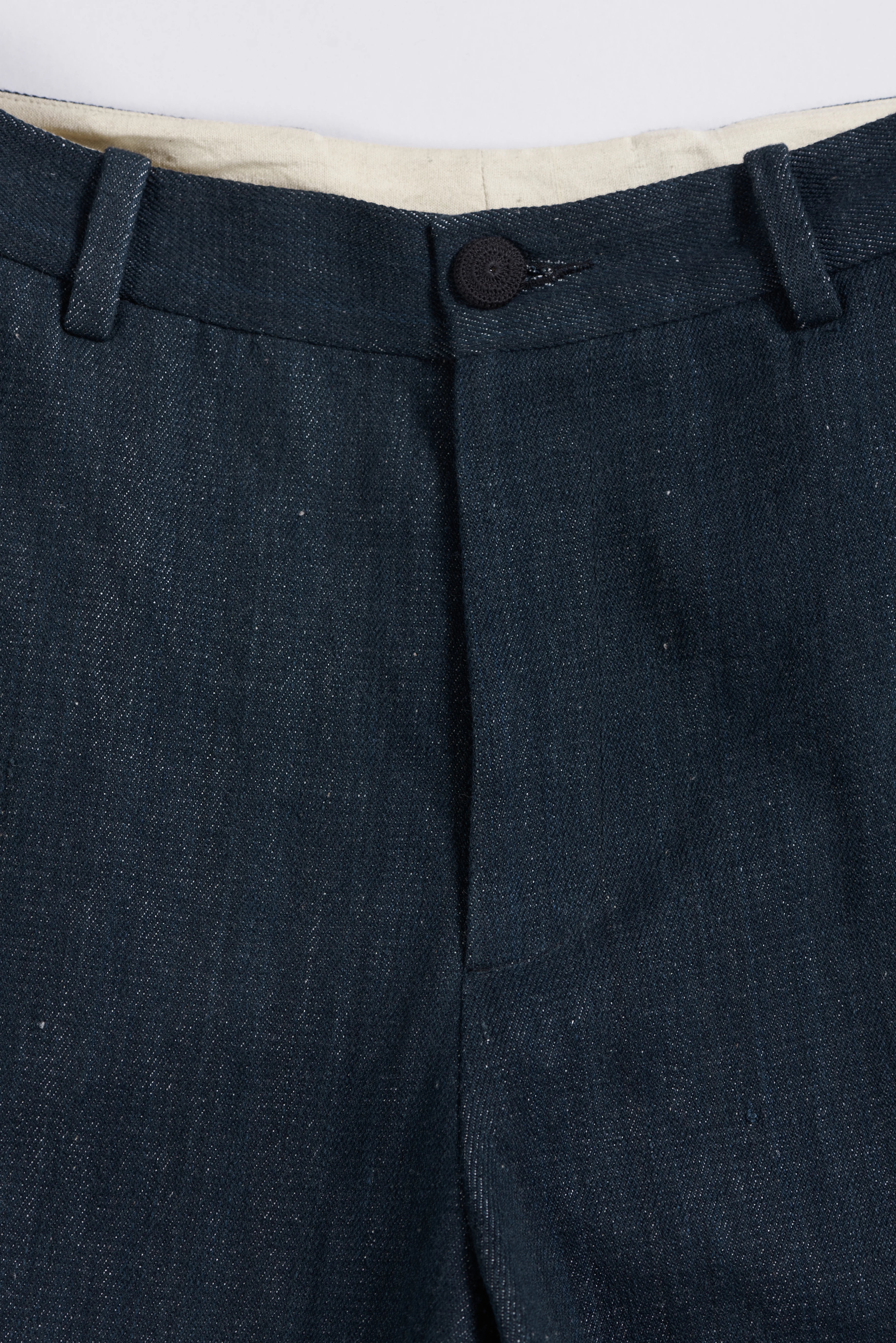 Mid-Rise Denim Trousers in Midnight Indigo