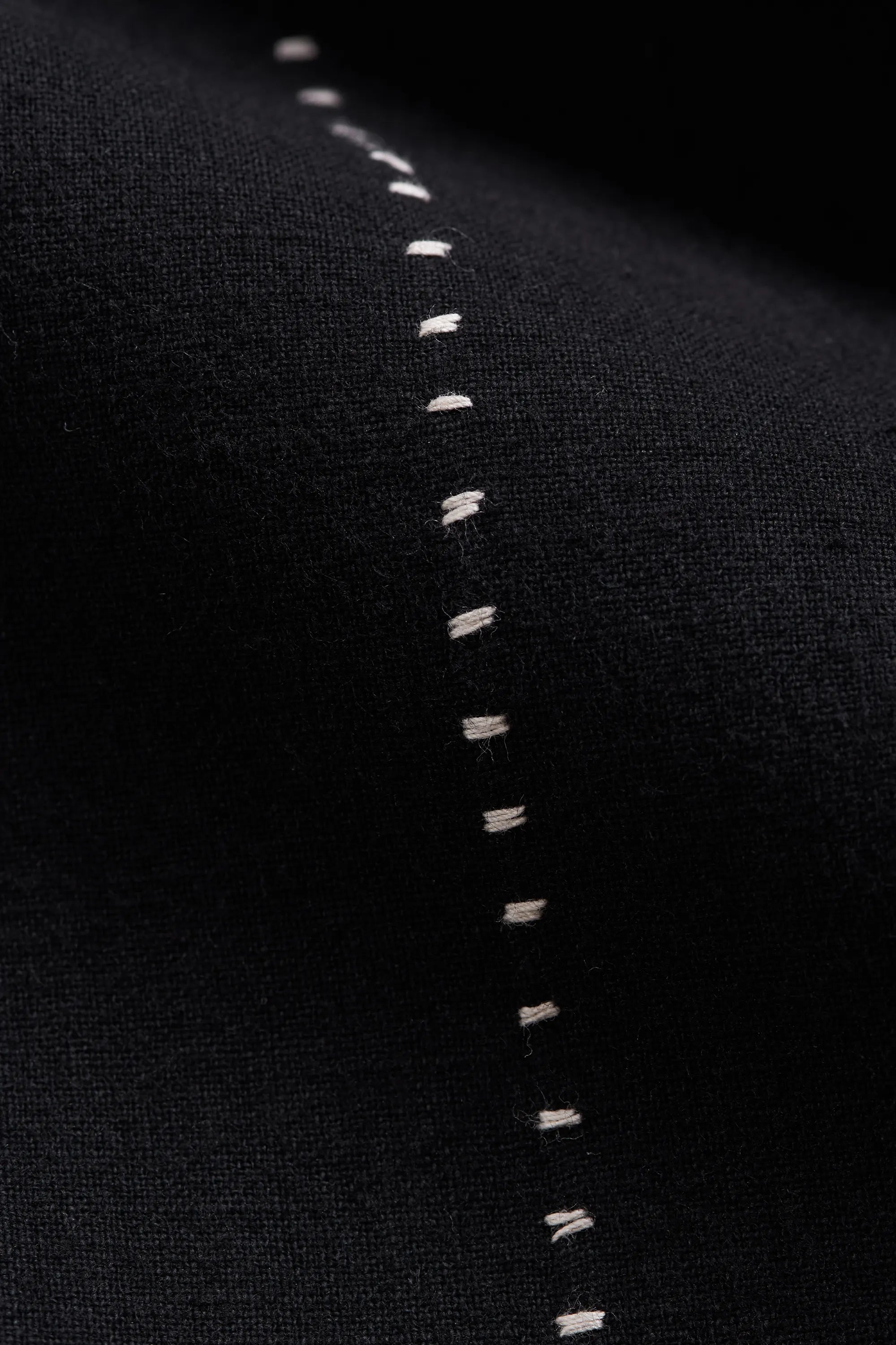 Fabric closeup with hand detail