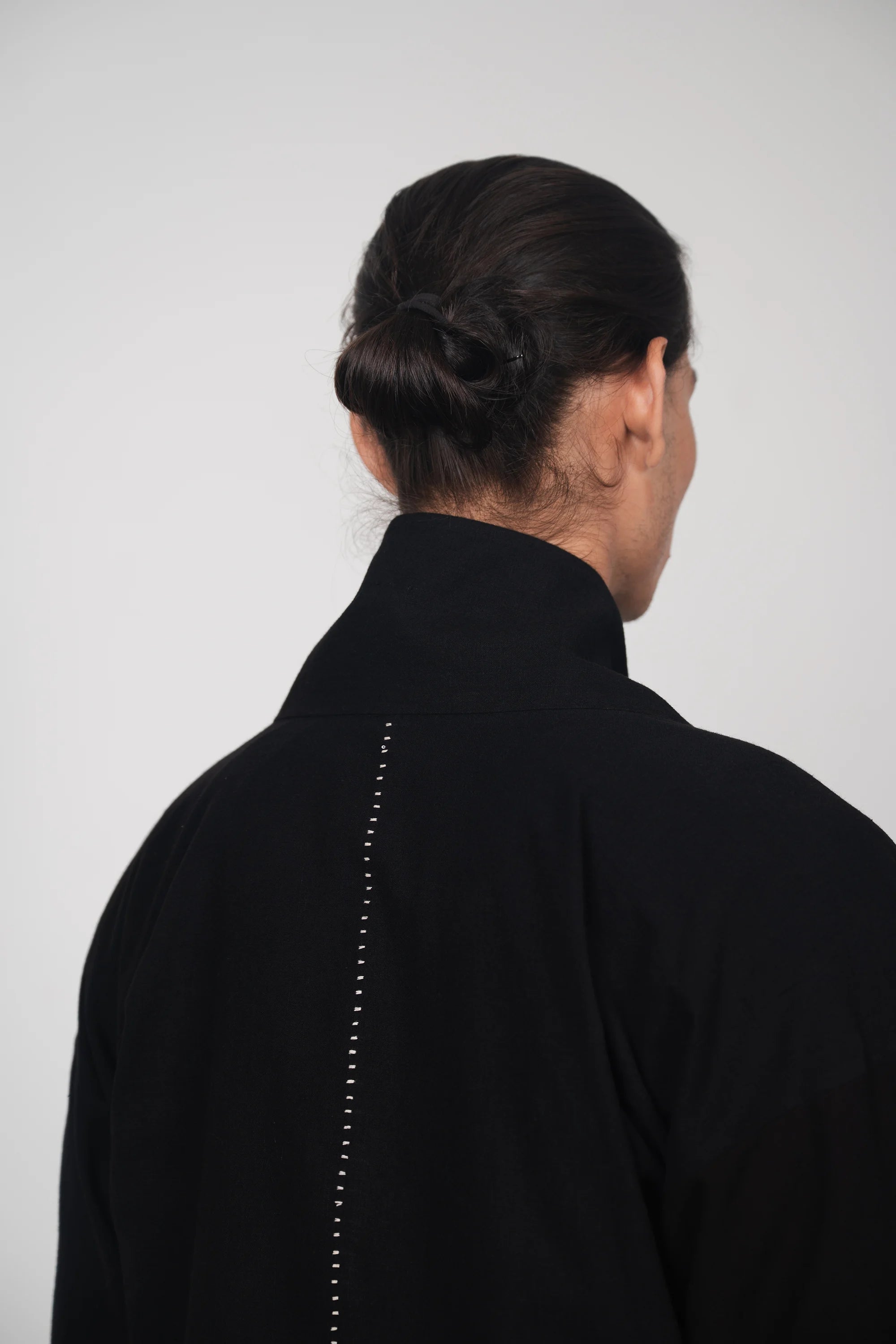 BLACK KIMONO COAT