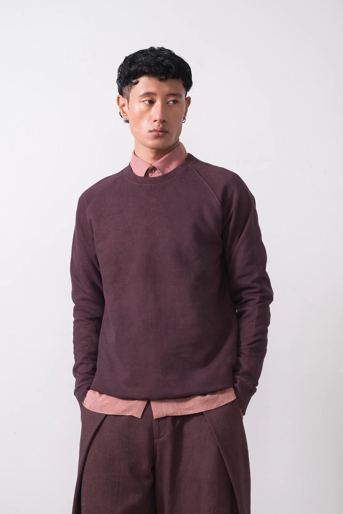 Kolz Sweatshirt in Purple Red