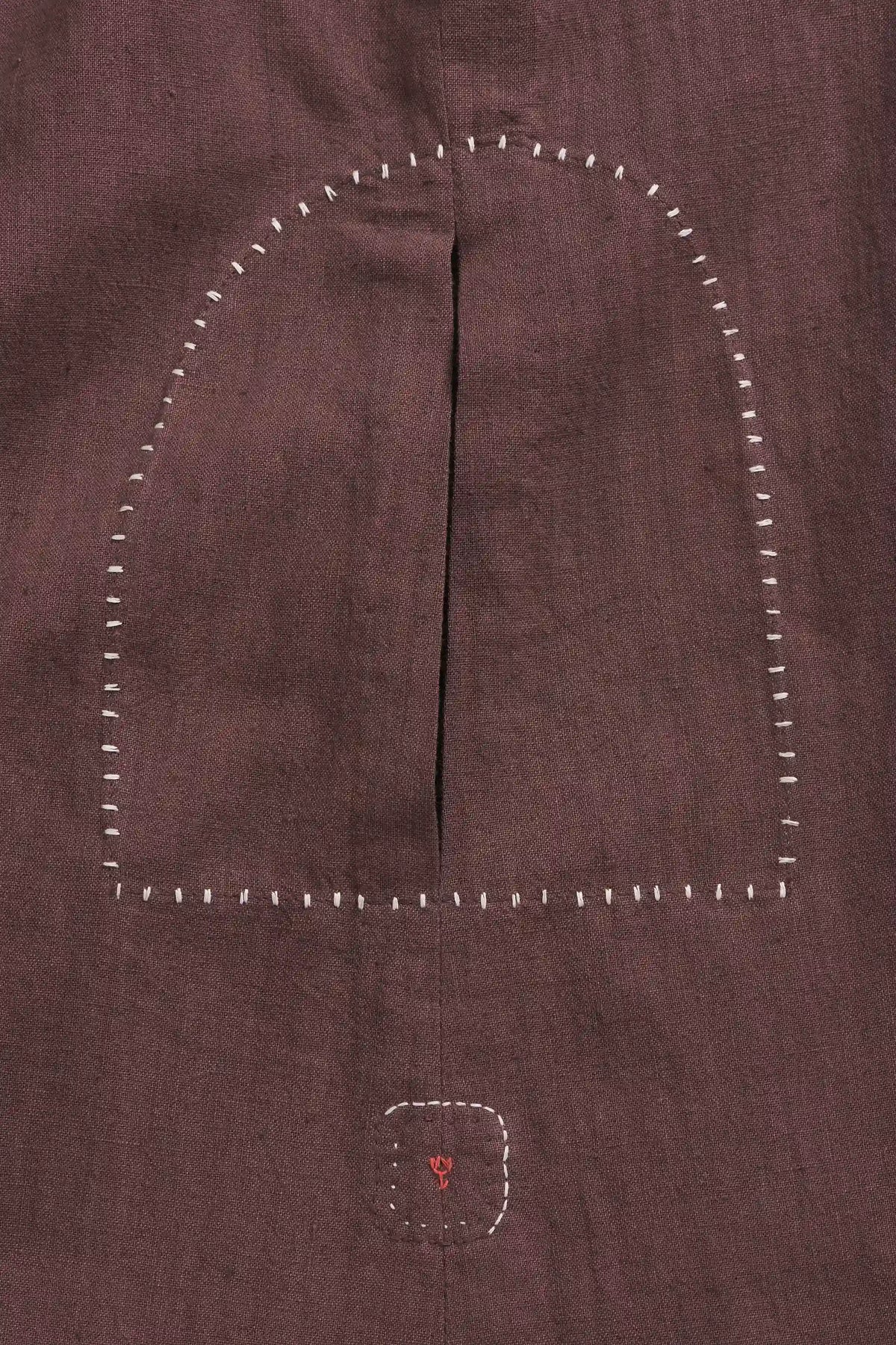 Regular Fit Kurta in Burnt Umber