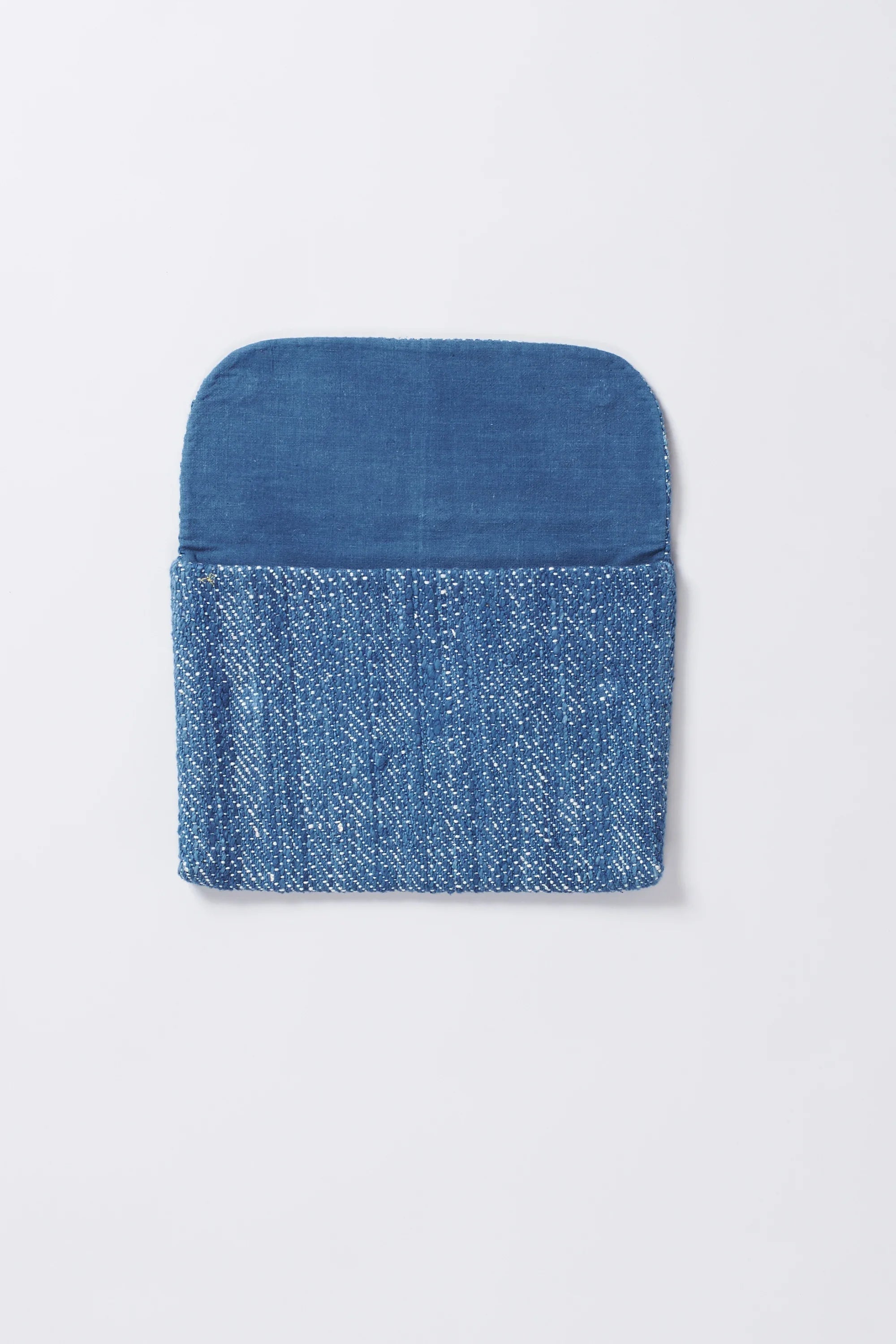 Handspun Laptop Sleeve in Medium Indigo