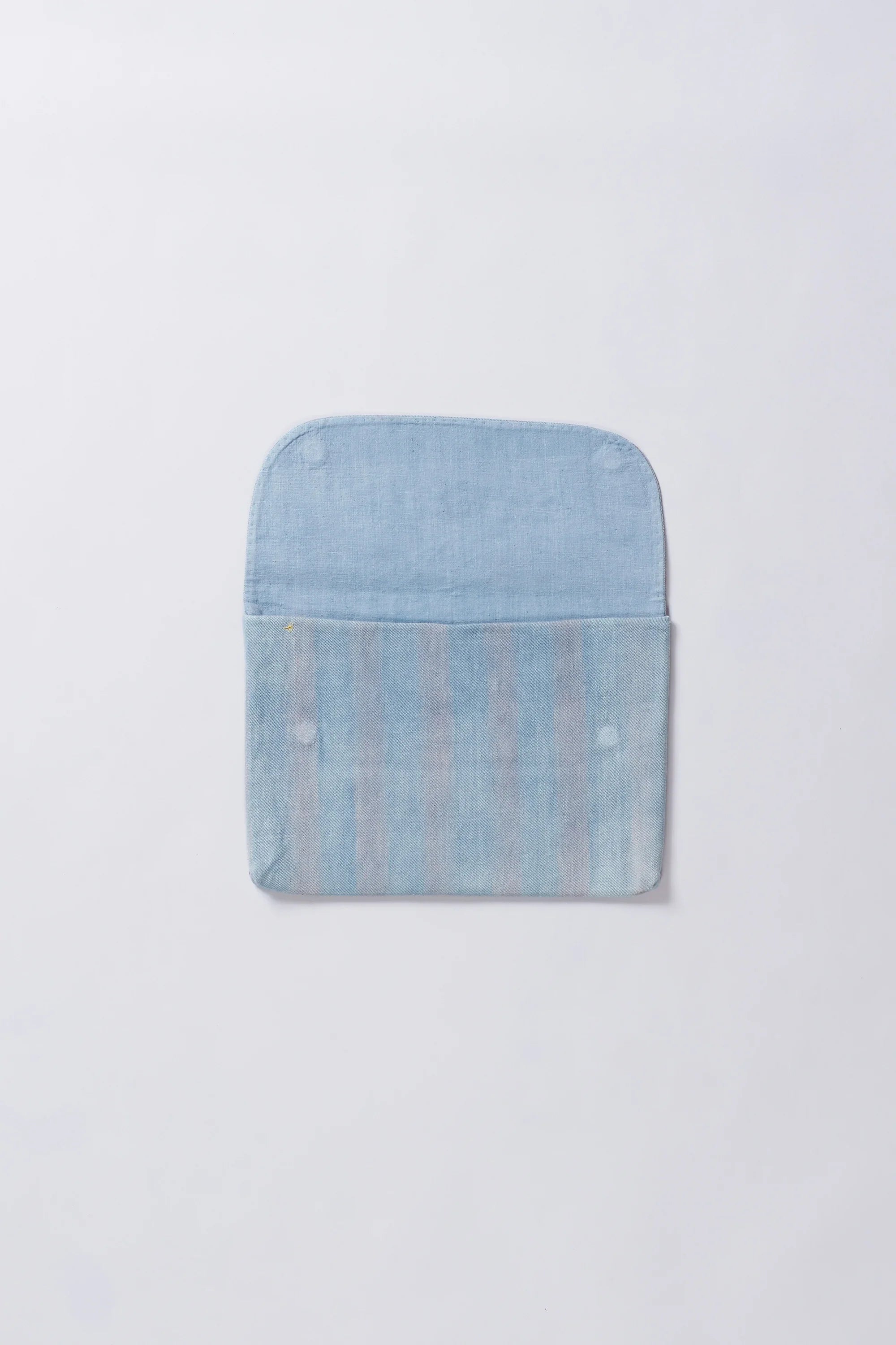 Screen Printed Laptop Sleeve in Light Indigo