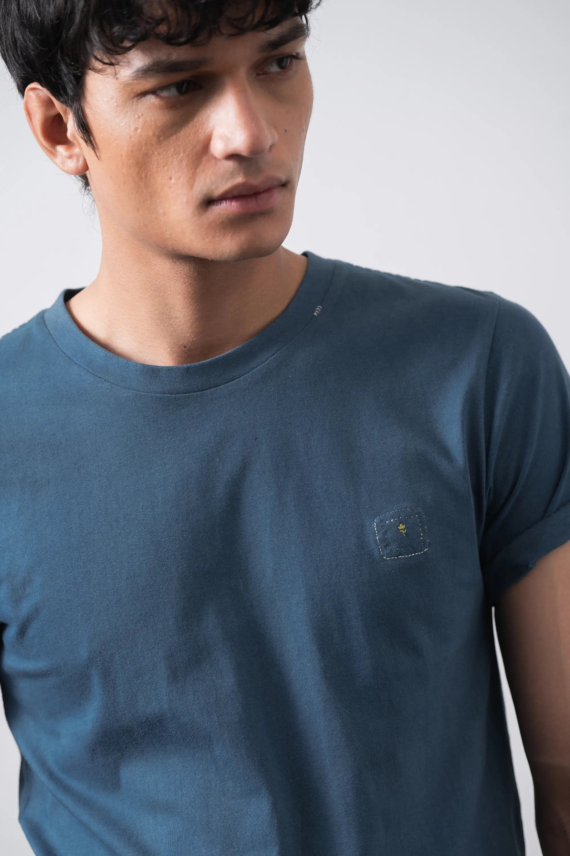 Estate Blue Cotton T-Shirt