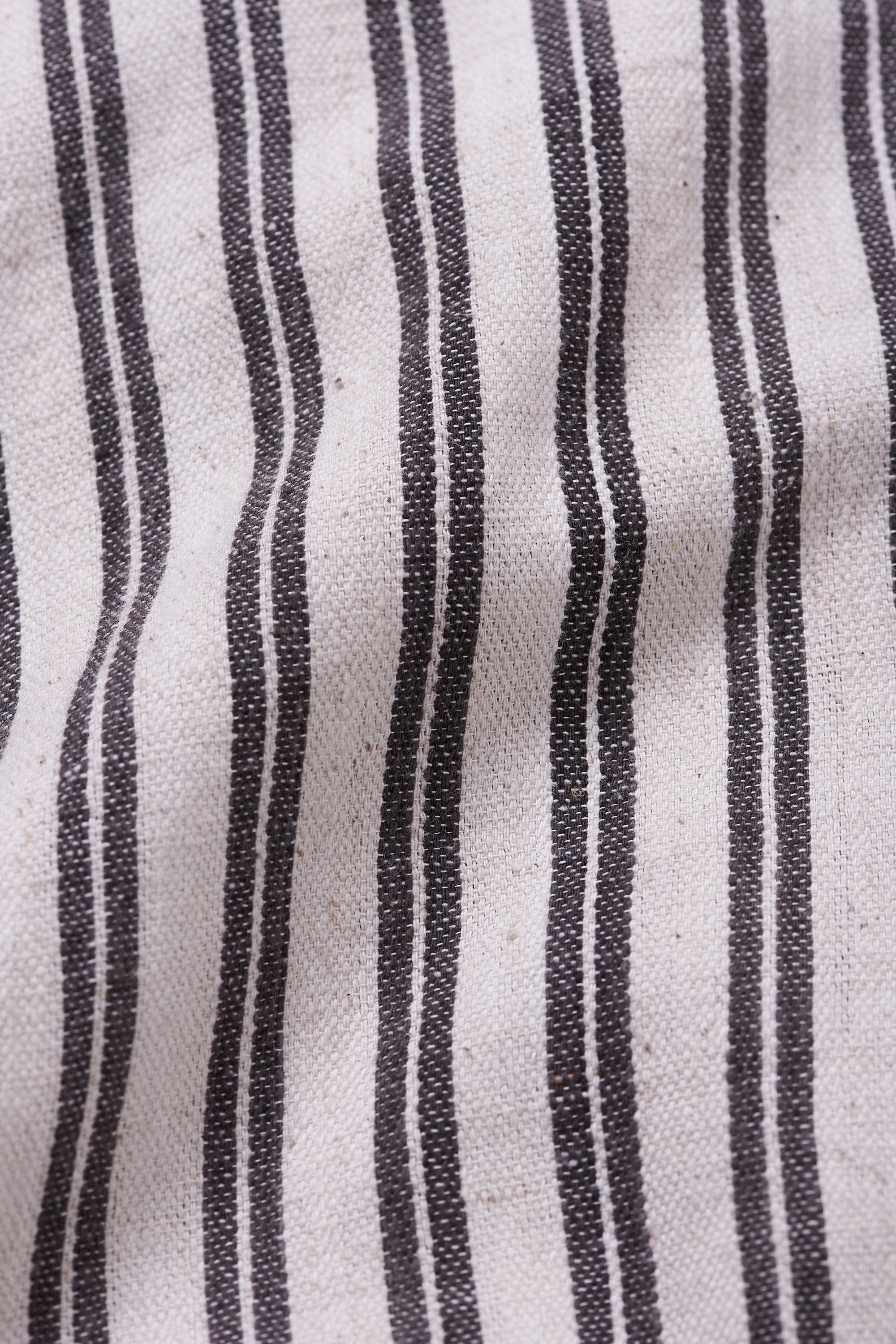 CHARCOAL ESSENTIAL STRIPE COTTON SHIRT