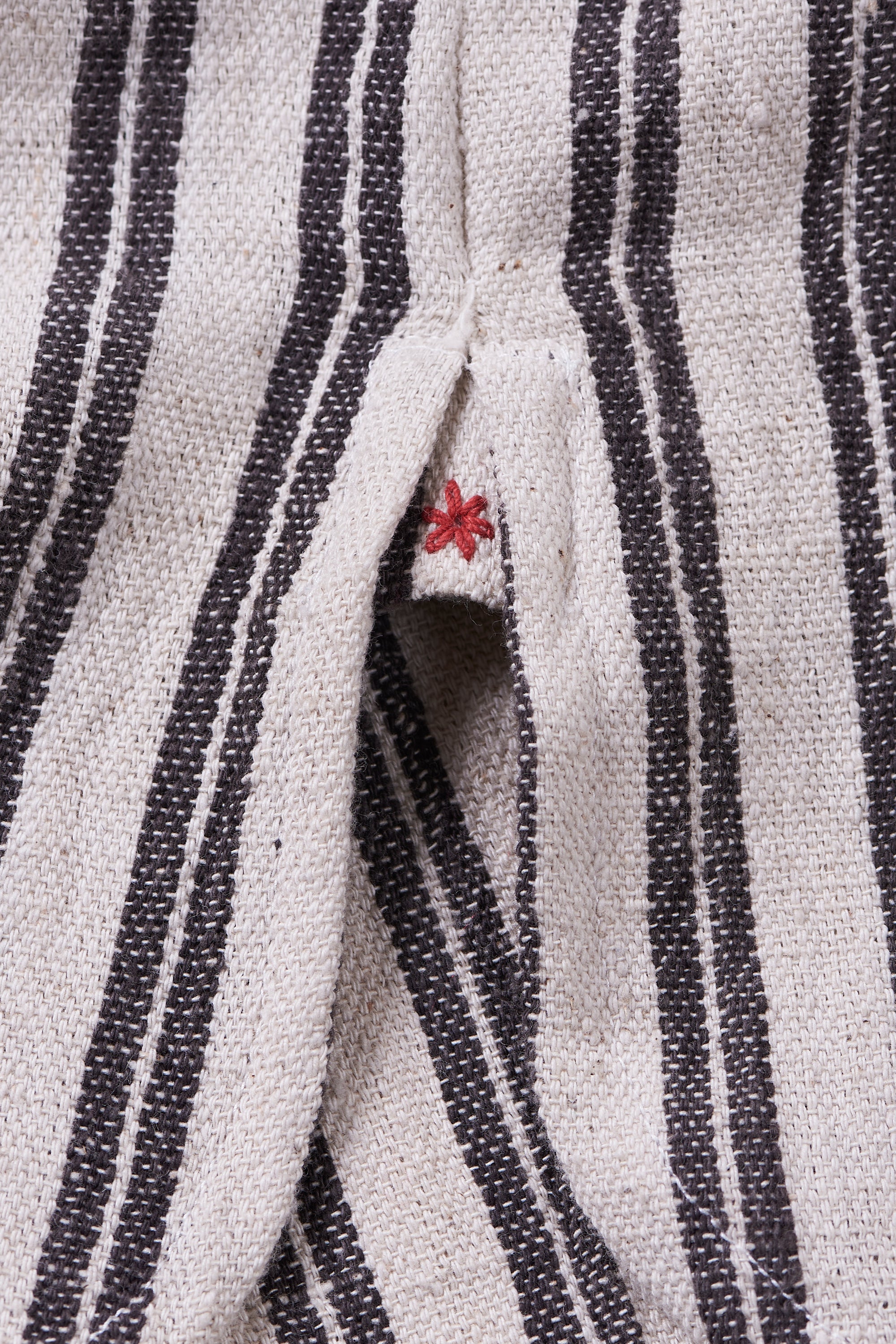 CHARCOAL ESSENTIAL STRIPE COTTON SHIRT