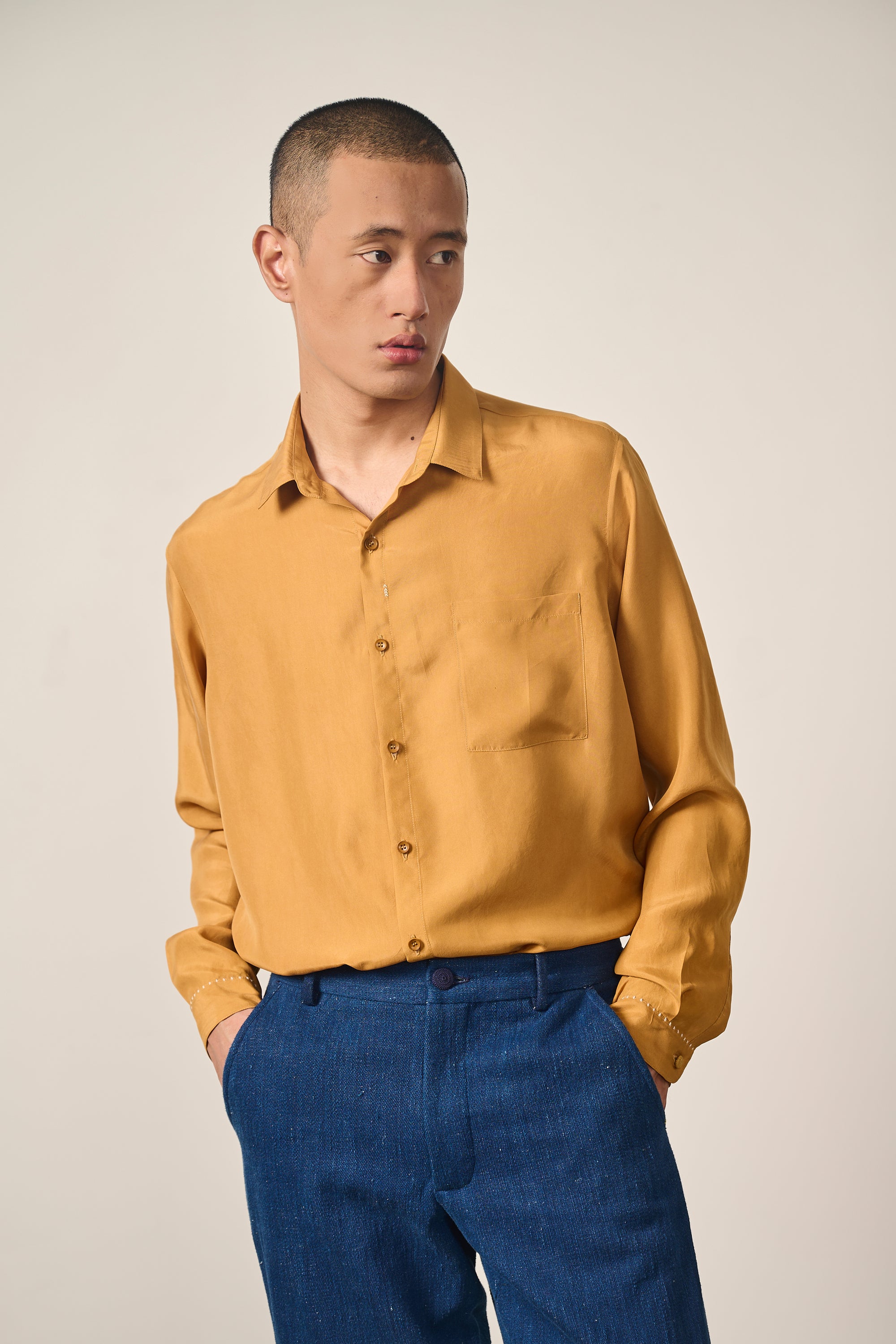MUSTARD YELLOW UNISEX SHIRT