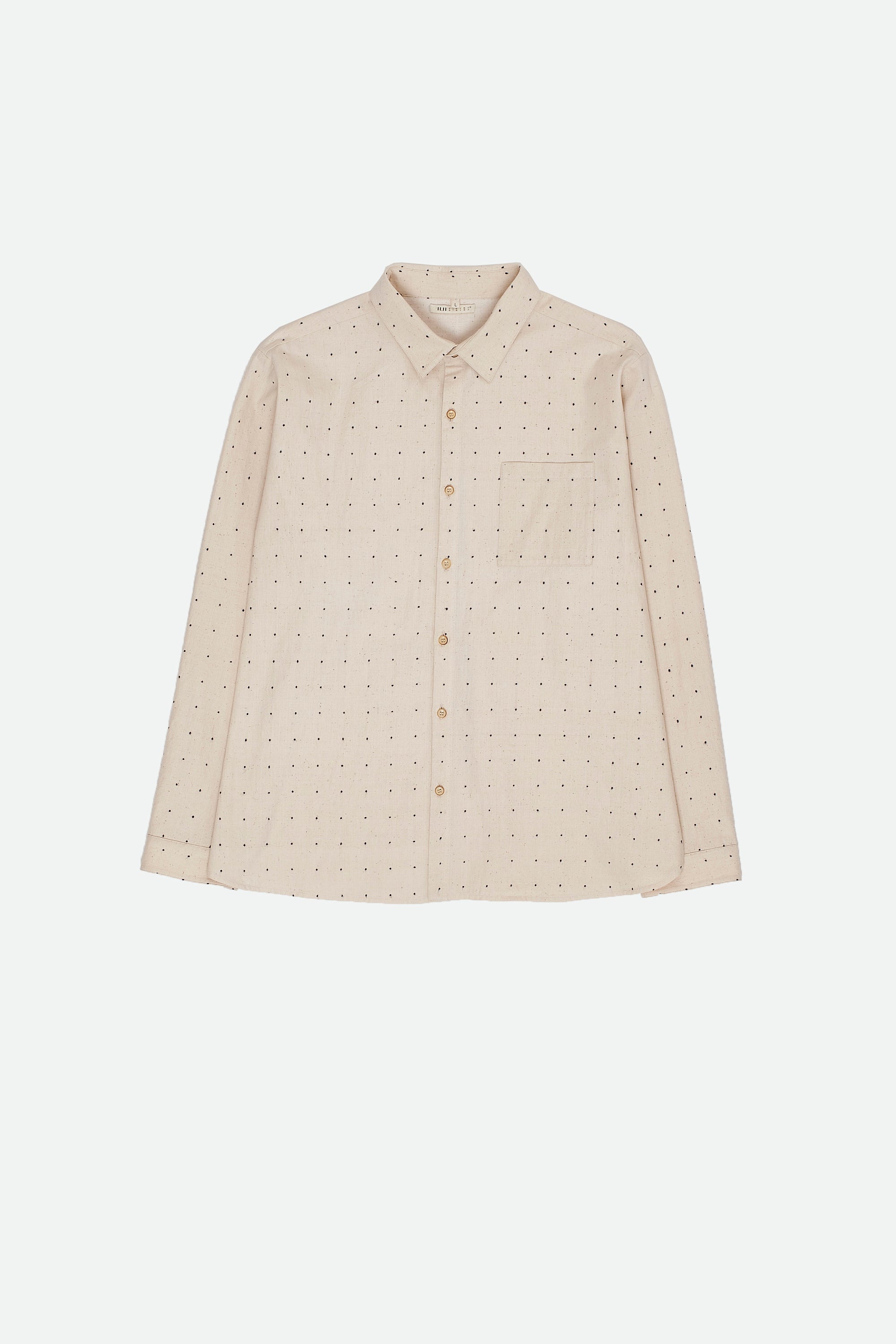 Ecru Fine Cotton Tangaliya Unisex Shirt