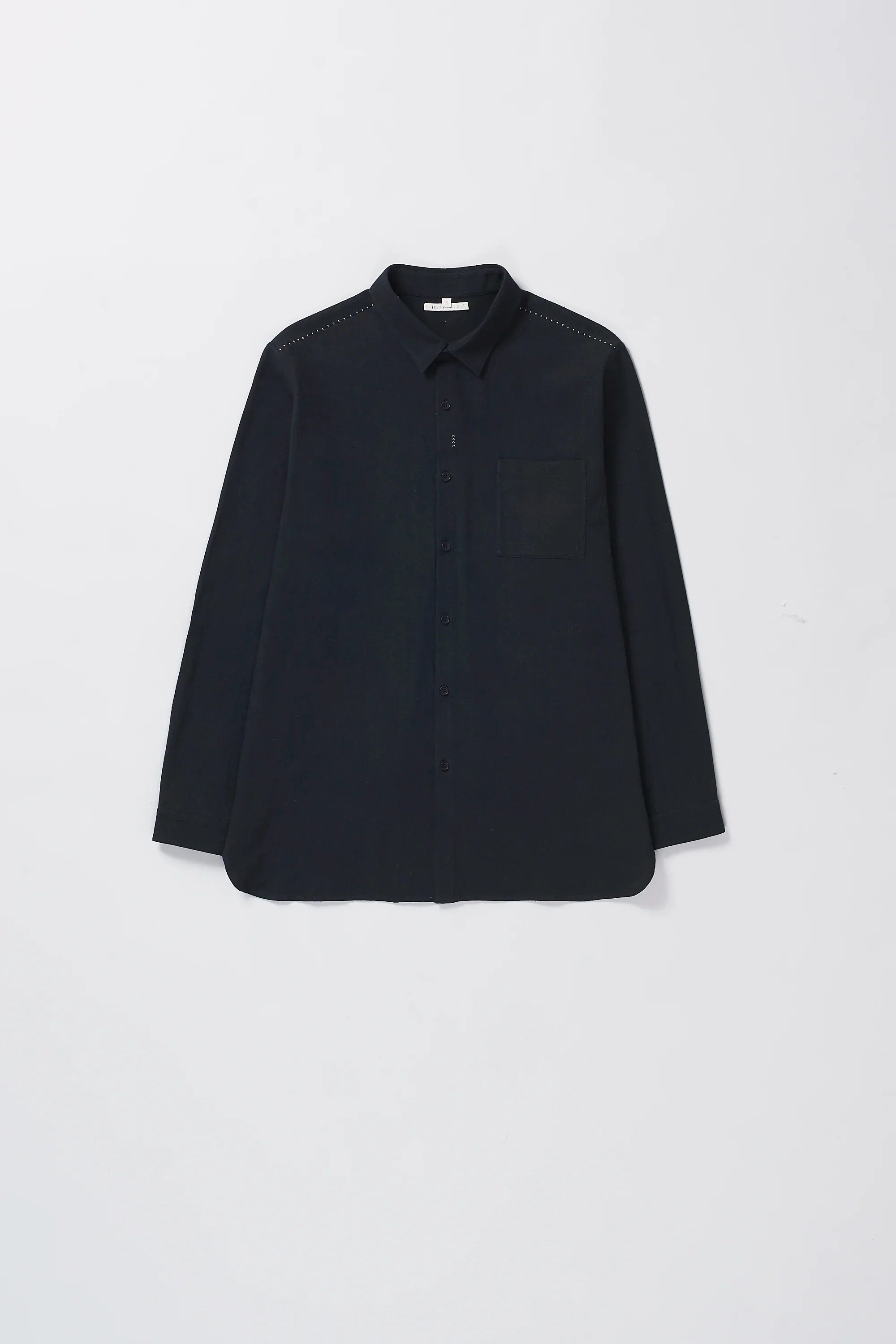 organic cotton shirt in black